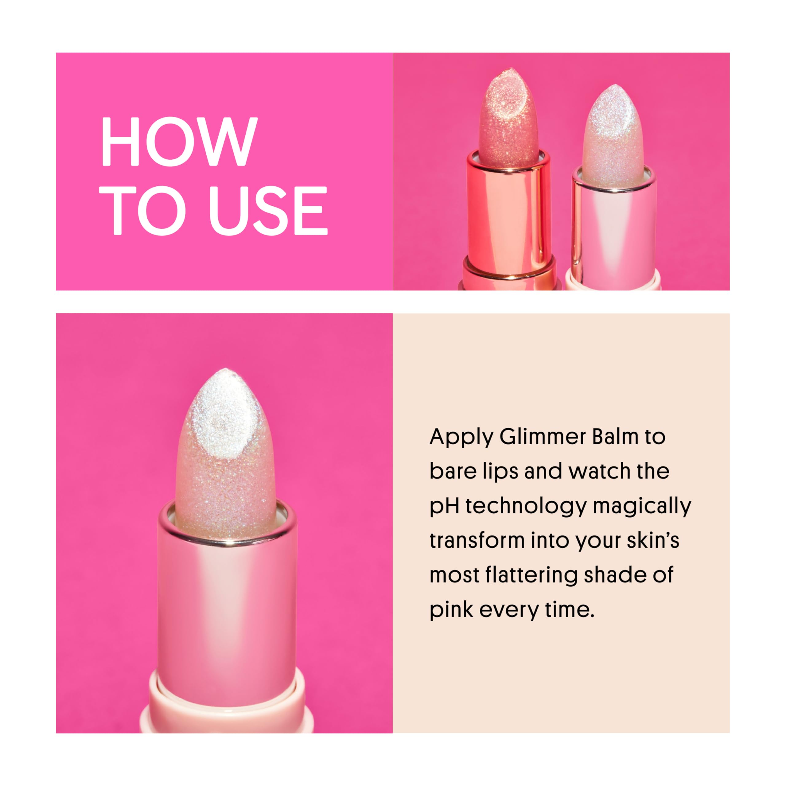 Winky Lux Unicorn Glimmer Balm -Hydrating ph Lip Balm, Natural Pink Tint with pH Color Changing, Moisturize & Soften Lips While Leaving Sheer Pink Tint, with Vanilla Scent Winky Lux buy supplements canada