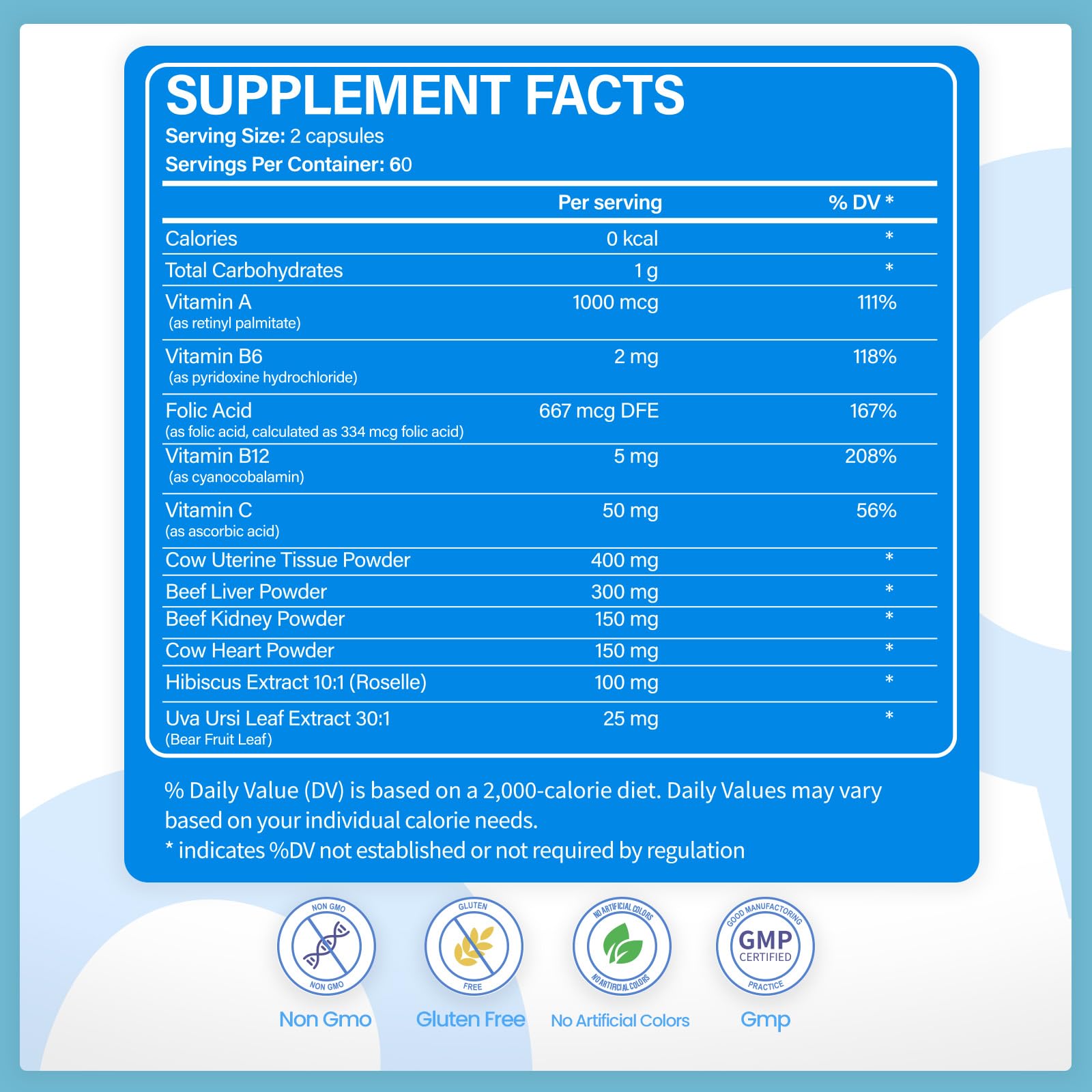 VCCVBB Beef Organ Supplements for Women, Beef Liver, Kidney, Heart, Uterus Tissue, Hormonal Balance, Immune Support,Natural Iron Vitamins Supplements for Energy, Grass Fed Pasture Raised 120 Capsules VCCVBB buy supplements canada