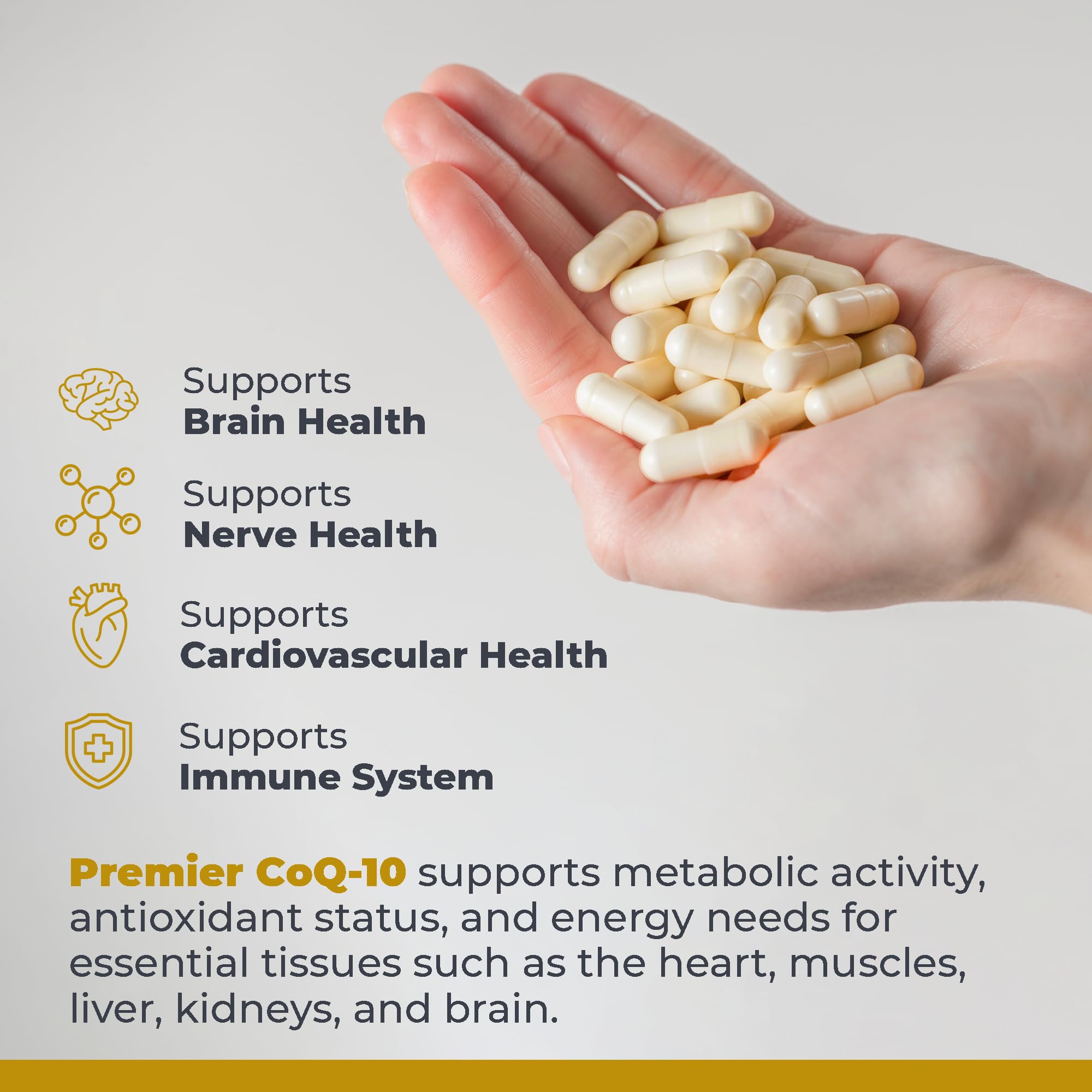 Premier Research Labs CoQ10 - Coenzyme Q10, Co Q 10 Supplement, 100mg Capsules, Ubiquinol Co Enzyme Q-10 with Red Algae & MCT Oil - 60 Vegetarian Capsules Premier Research Labs buy supplements canada