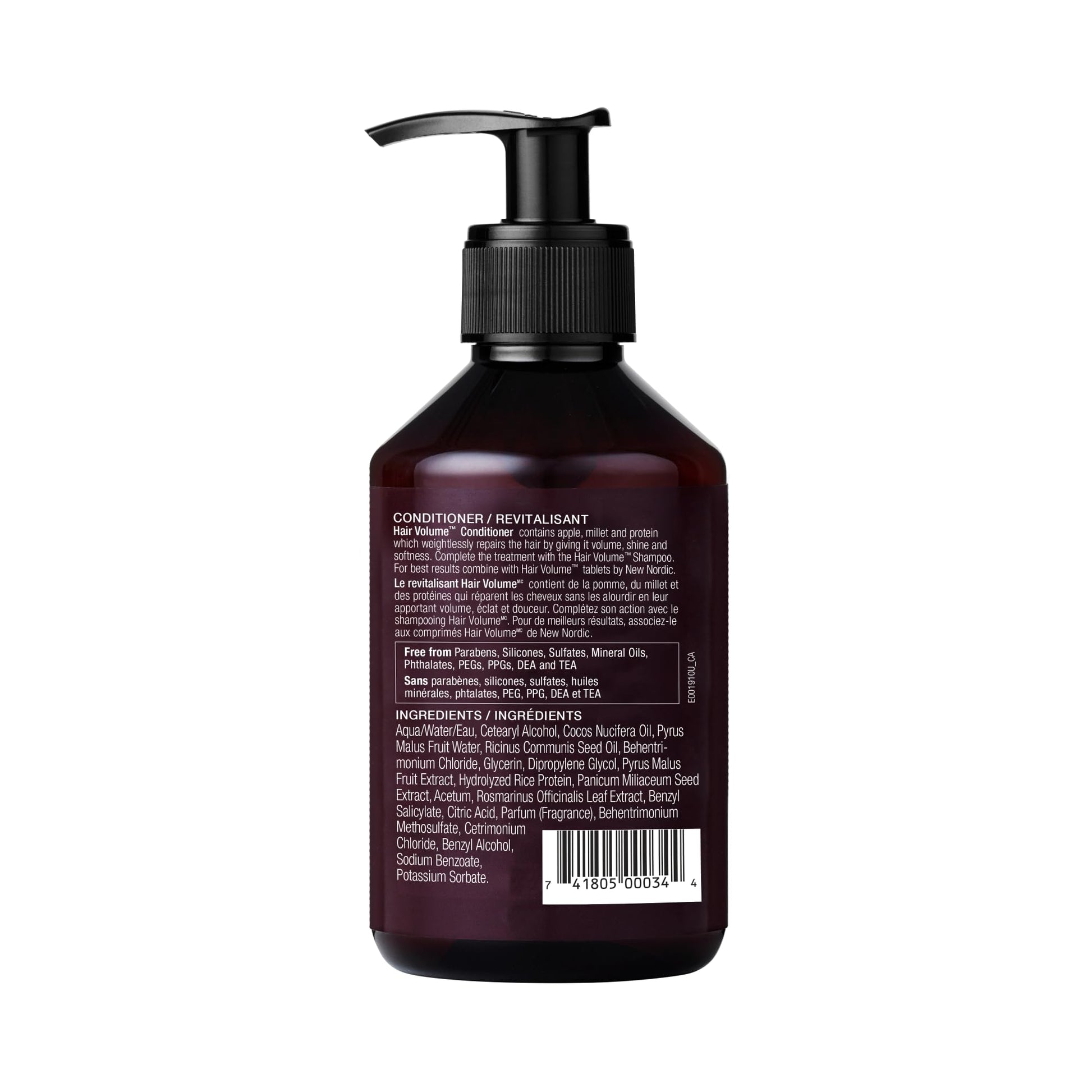 New Nordic Hair Volume Conditioner, Creamy Herbal Recipe to Weightlessly Hydrate, Volumize, Soften & Shine, Vegan, Clean Ingredients, 8.5 Fl Oz NEW NORDIC buy supplements canada