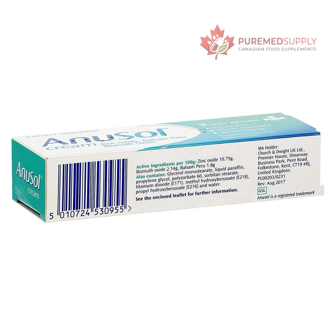 Anusol Cream Haemorrhoid Treatment 23G Anusol buy supplements canada