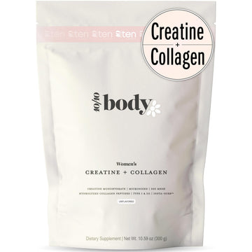 New - Creatine + Collagen for Women – Supports Lean Muscle Growth & Development, Booty Gain, Energy & Recovery – 5g Creatine Monohydrate Plus 5000mg Collagen Peptides Combo – Unflavored, 30 Servings 10Ten Nutrition buy supplements canada