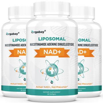 Orgabay Liposomal NAD+ Supplement 500 mg, High Absorption, Boost NAD+ with TMG 250 mg, Actual NAD Plus More Efficient Than Nicotinamide Riboside, Support Cellular Energy, Healthy Aging | 180 Softgels Orgabay buy supplements canada