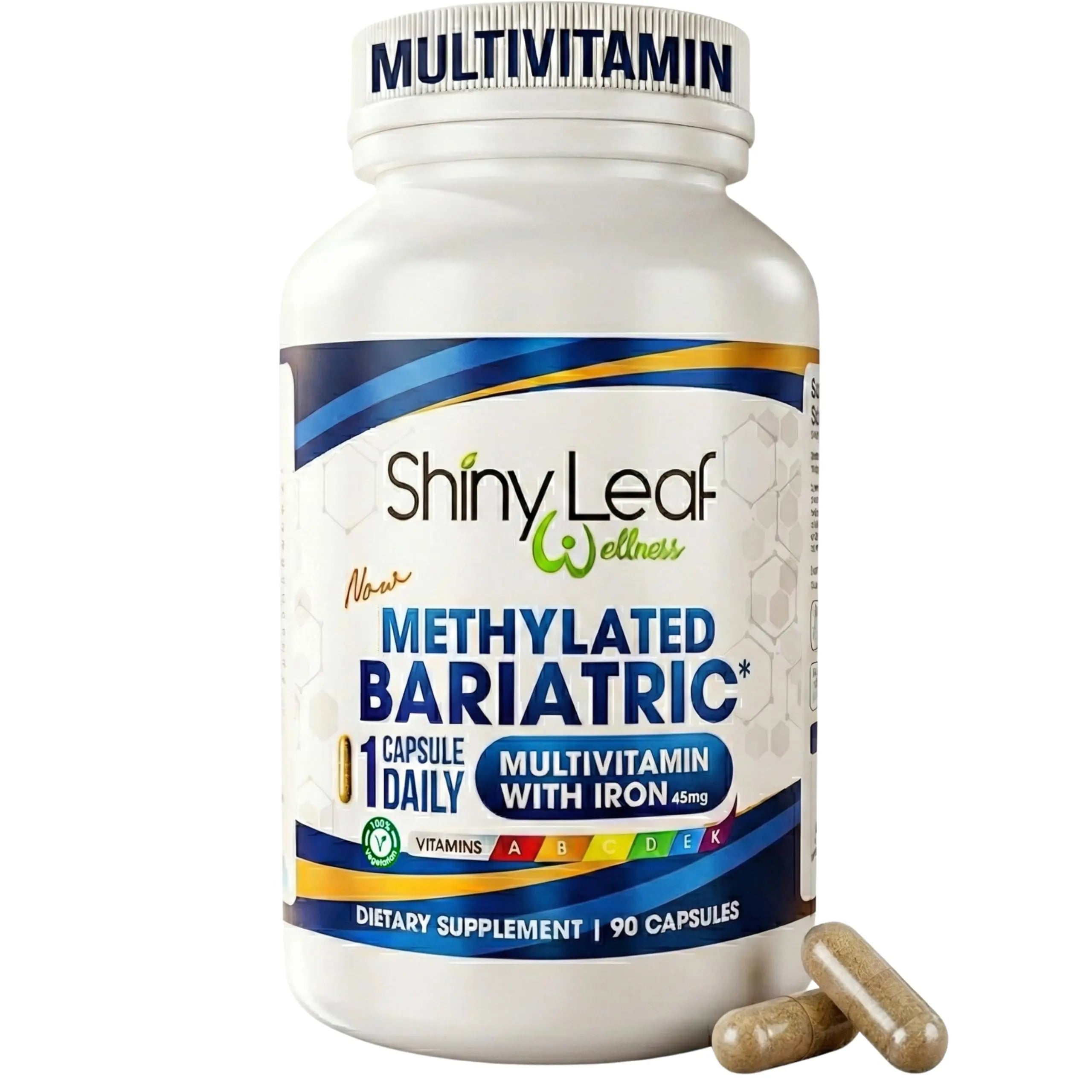 Shiny Leaf Methylated Bariatric Multivitamin with Iron 45mg – Once Daily Capsule, Made in USA, ASMBS Compliant Bariatric Vitamins Shiny Leaf buy supplements canada
