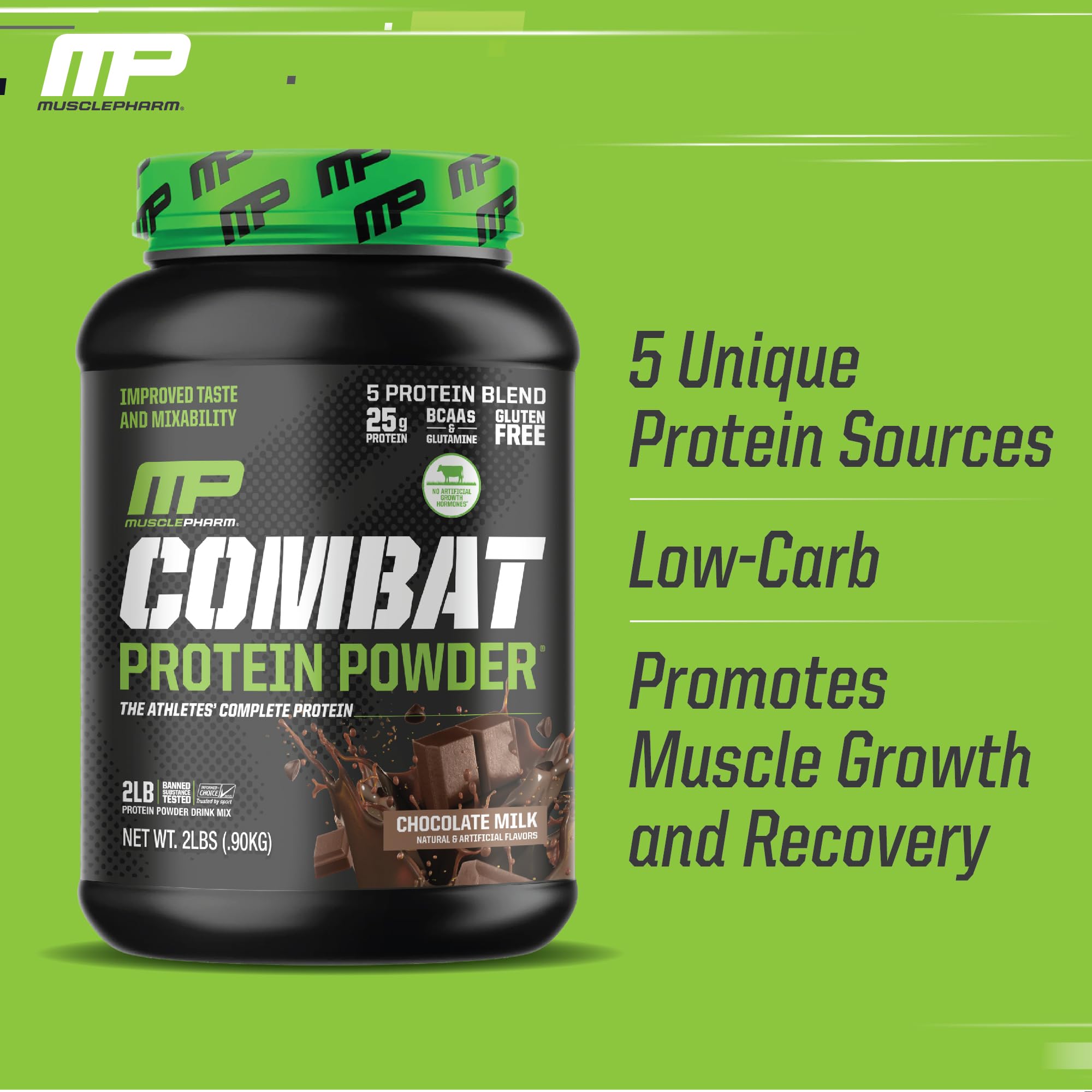 Muscle Pharm Combat Protein Powder, Fuels Muscles for Productive Workouts, 5 Protein Muscle Pharm buy supplements canada