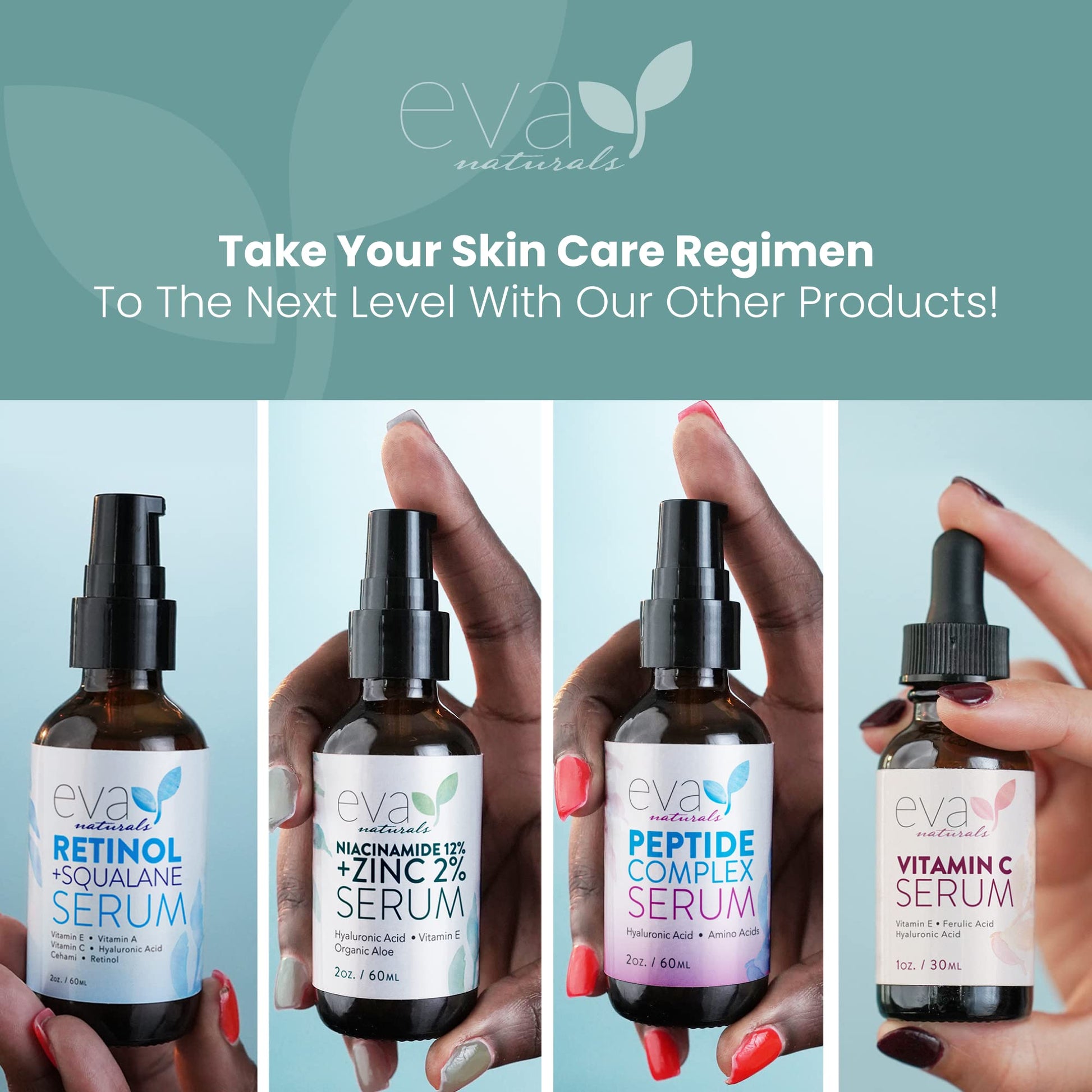 Vitamin C Serum for Face - Vitamin C Facial Serums with Hyaluronic Acid, Retinol Eva Naturals buy supplements canada