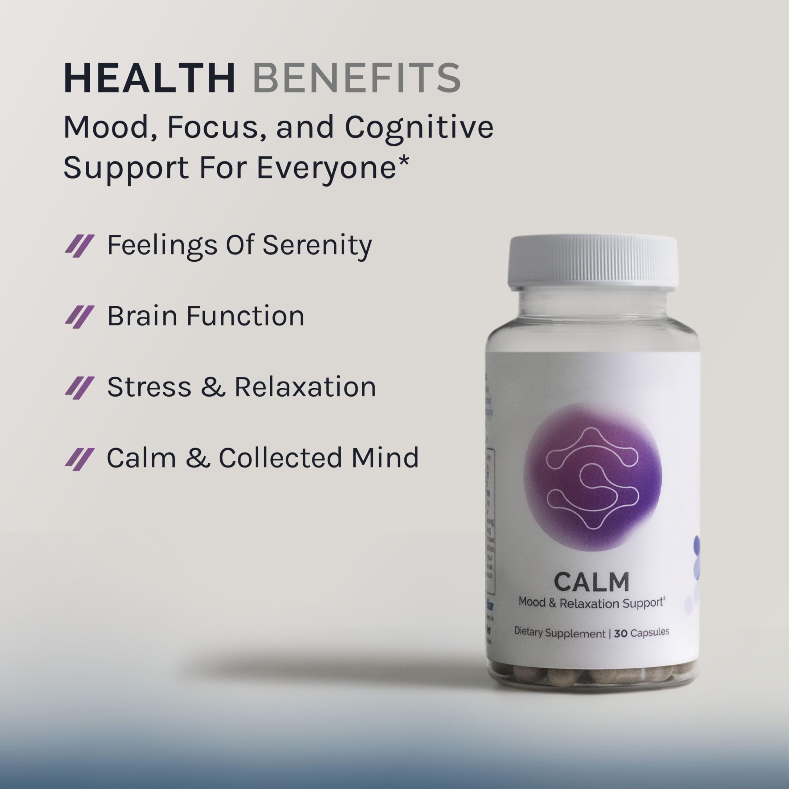 InfiniWell Calm - Mood & Cognitive Support Supplement for Adults with L-Theanine, Bacopa monnieri & DHH-B - Supports Relaxation, Focus & Mental Clarity (30 Capsules) InfiniWell buy supplements canada