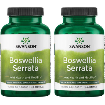 Swanson Boswellia Serrata - Whole Herb & Standardized Extract 120 Caps (2 Pack) Swanson buy supplements canada