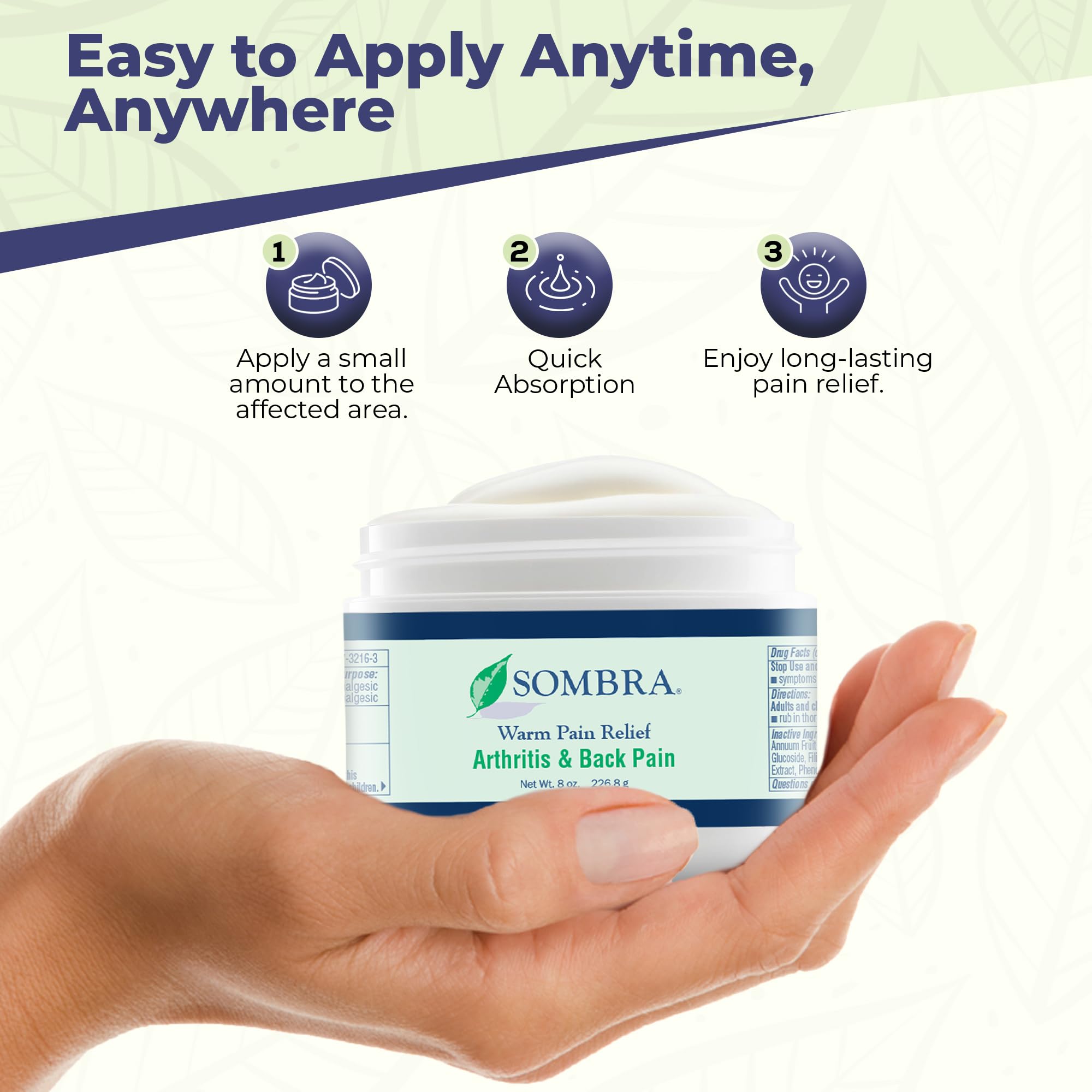 Sombra Warm Therapy Gel – Warming Muscle Comfort & Tension Relief – 8oz Jar Sombra buy supplements canada
