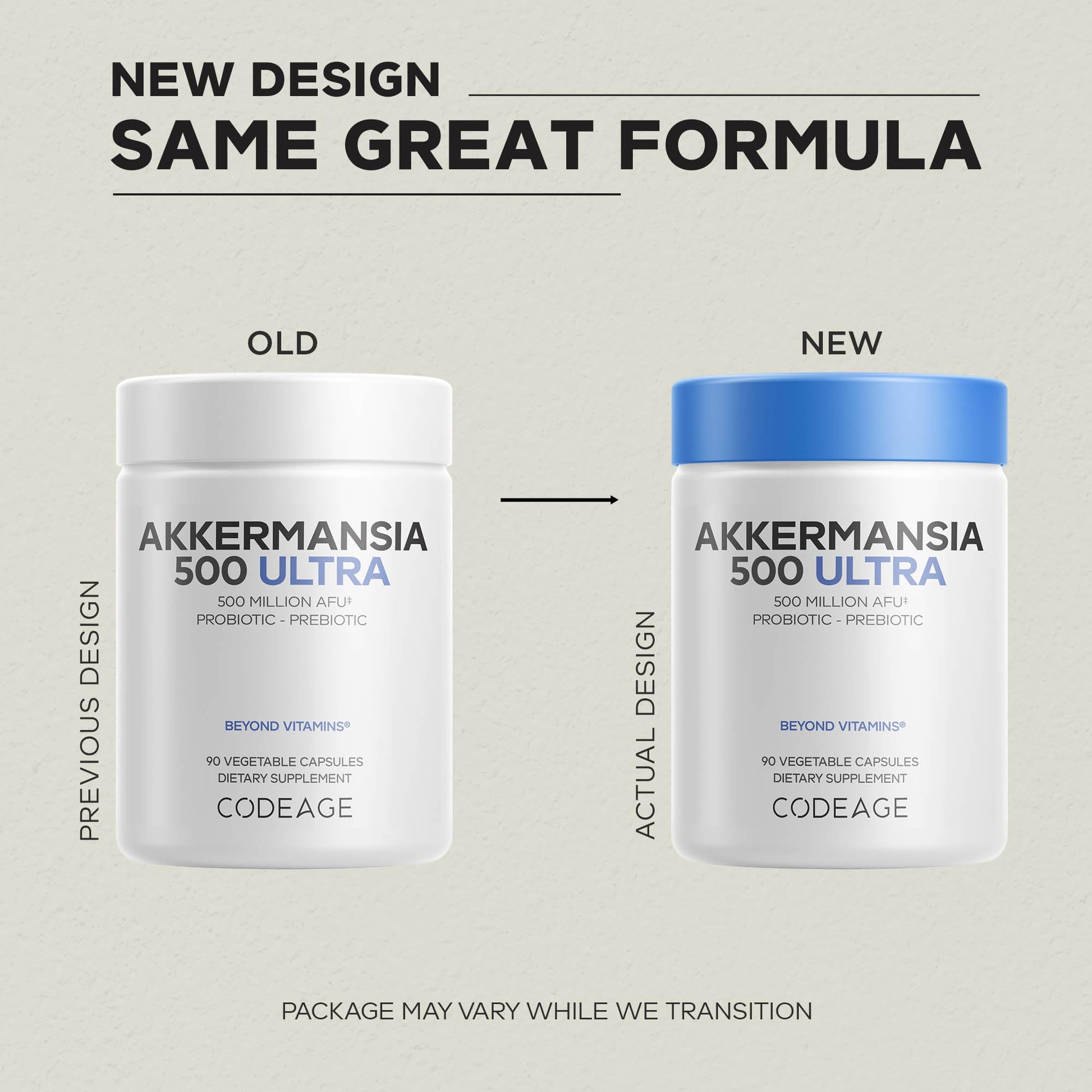 Codeage Akkermansia Muciniphila Probiotic Ultra - High-Potency 500M AFUs Akkermansia Probiotic Supplement - Enhanced Daily Probiotic & Prebiotic, Chicory Inulin - 3-Month Supply - 90 Capsules Codeage buy supplements canada