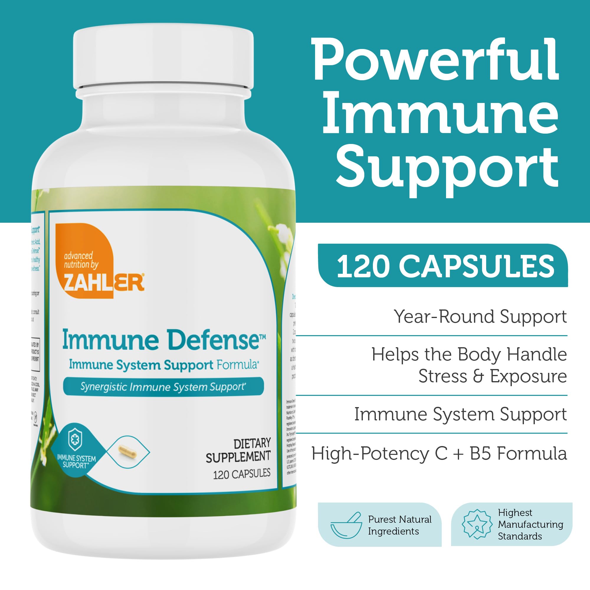 Zahler Immune Defense, Immune System Support, Certified Kosher, 120 Capsules Zahler buy supplements canada