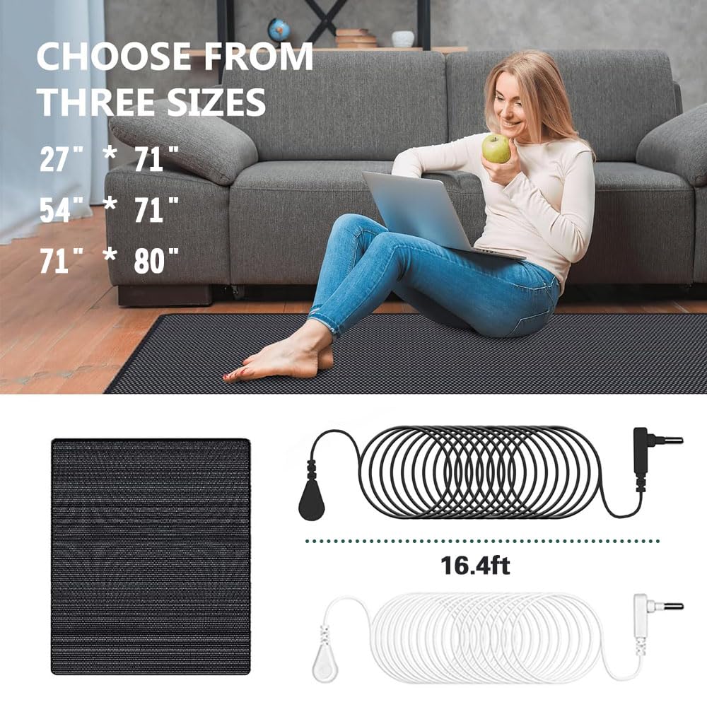 LDDJIOD Grounding Mat for Bed with 2 Grounding Cords, Conductive Grounding Sheet LDDJIOD buy supplements canada