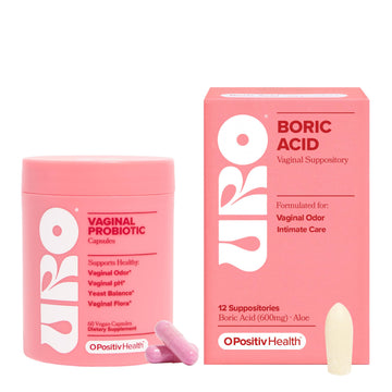 O Positiv URO Vaginal Probiotic and URO Boric Acid Vaginal Suppository Bundle O Positiv buy supplements canada