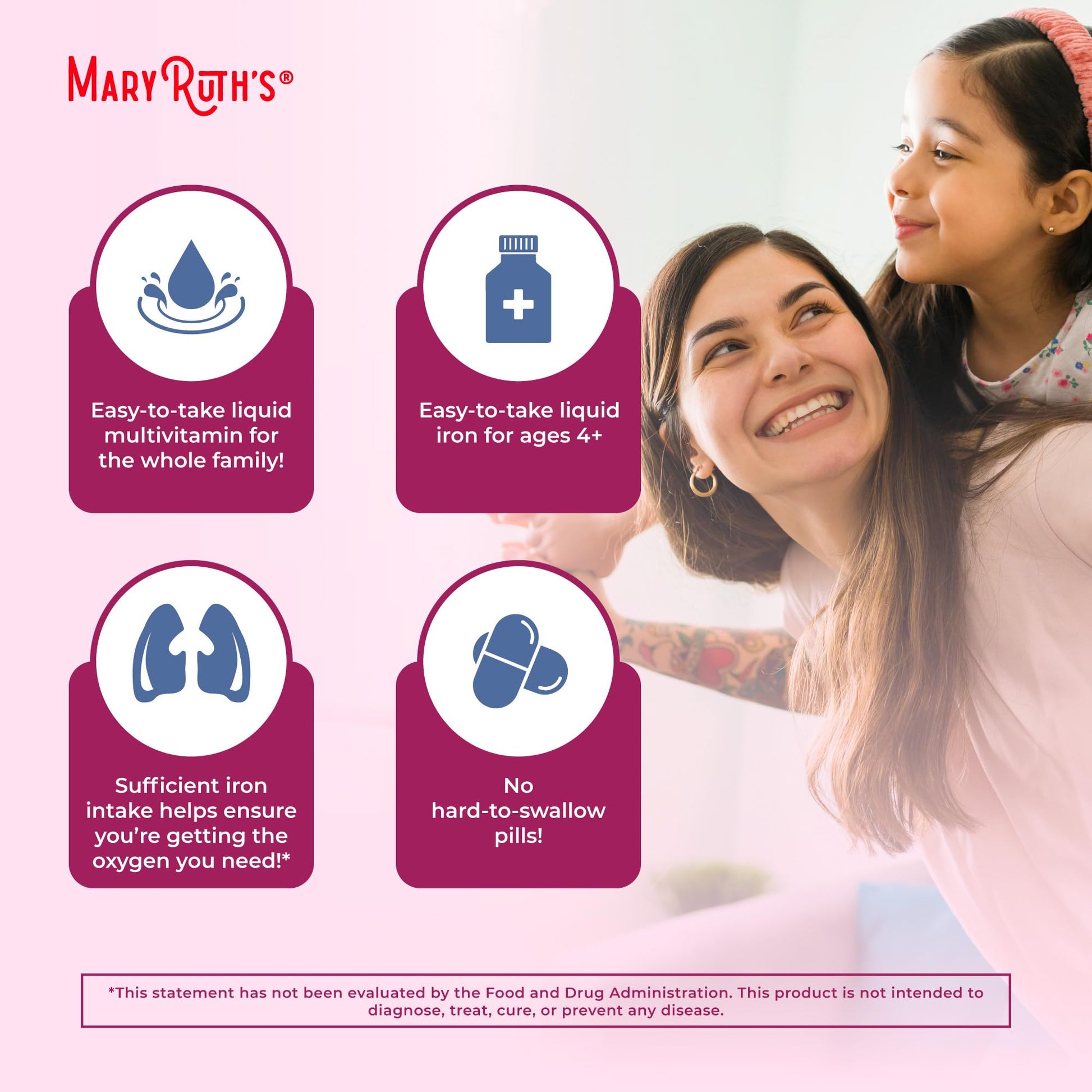 Iron Supplement for Women Men & Kids | Liquid Iron Supplement for Women Men & Kids | Iron for Healthy Blood & Oxygen | Ages 4 & Up | Sugar Free | Vegan | Non-GMO | Gluten Free | 15.22 Fl Oz MARYRUTH'S buy supplements canada