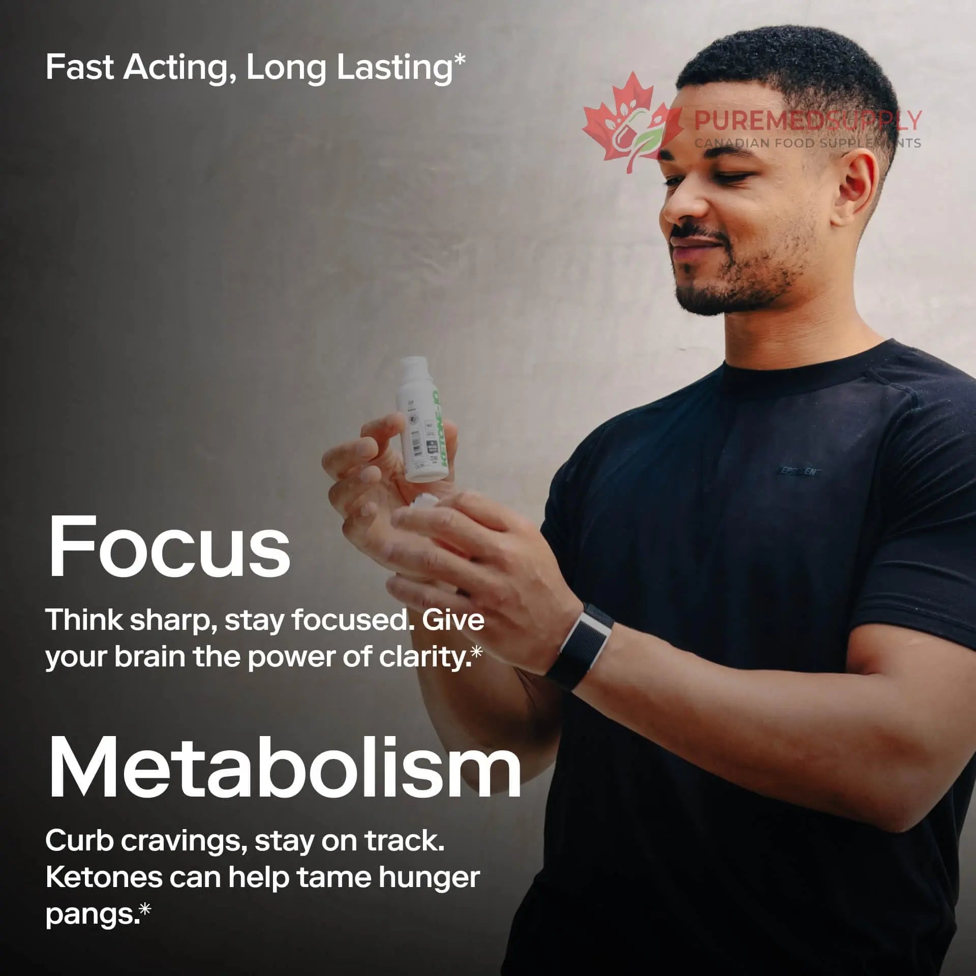 Ketone-IQ Ketone Energy Shots - 100mg Green Tea Caffeine, 5g Exogenous Ketones, and B Vitamins - 24 On The Go Caffeine Shots - Fast Acting Energy Drink (Green Apple) Ketone-IQ buy supplements canada