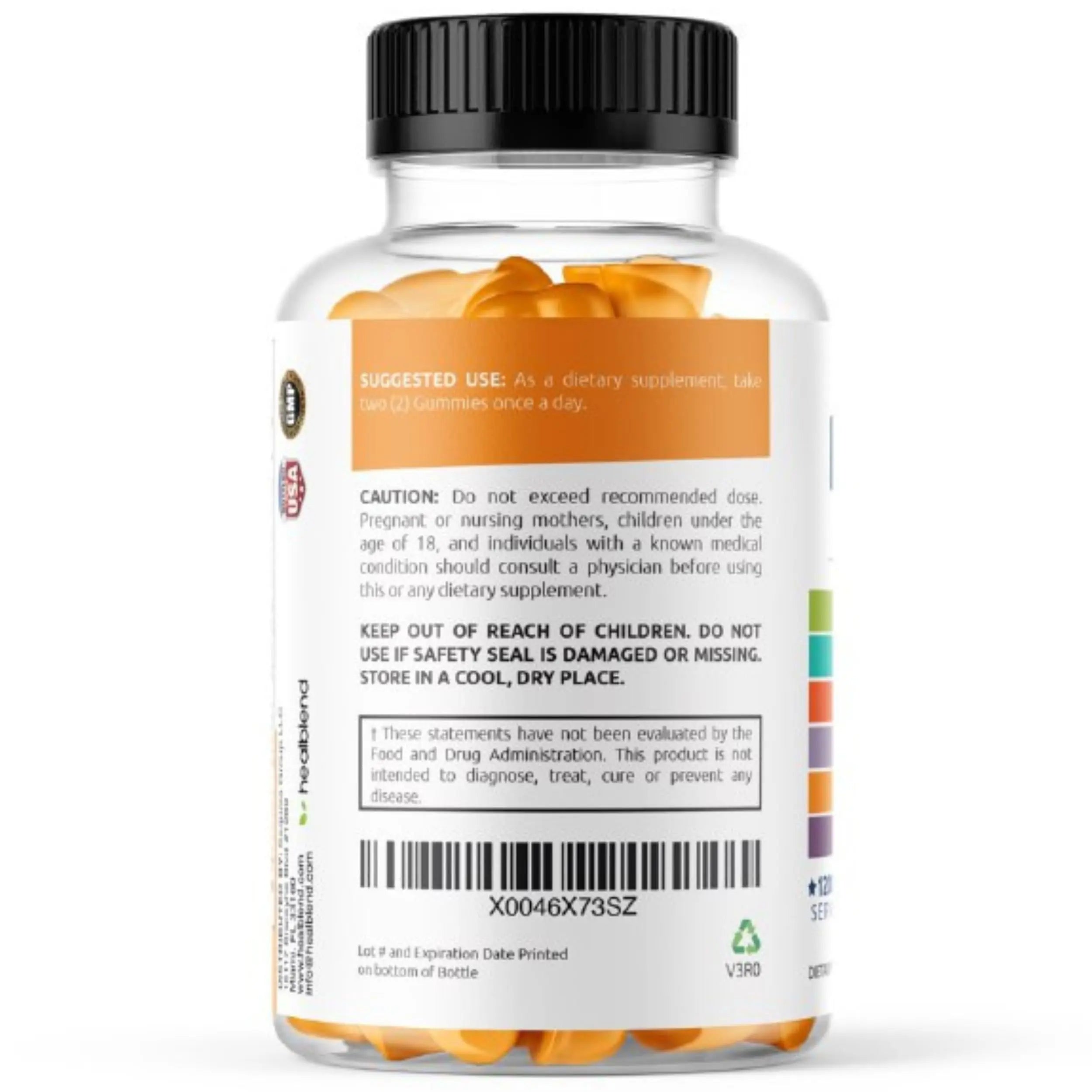 healblend Power-Packed Multivitamin Bear Gummies for Adult | Vitamins C, D3, B6, B12, Iron, Zinc healblend buy supplements canada