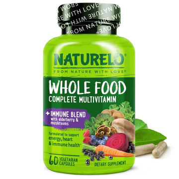 NATURELO Whole Food Multivitamin + Immune Blend with Elderberry & Mushrooms - Complete Multivitamin with Extra Immune Support NATURELO buy supplements canada