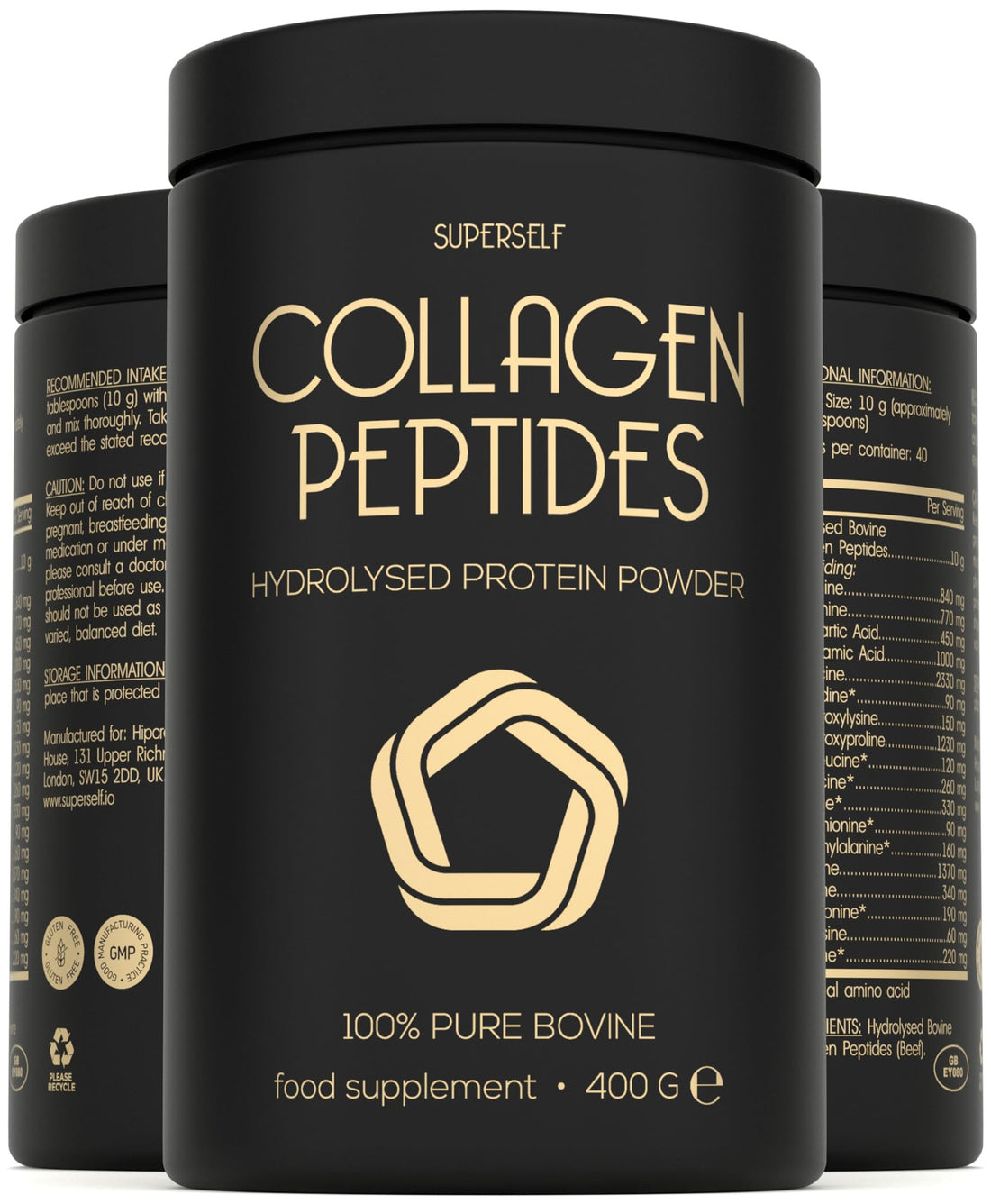 Premium Collagen Powder - Collagen Supplements for Women & Men - Pure Bovine Collagen Peptides 400g SuperSelf buy supplements canada