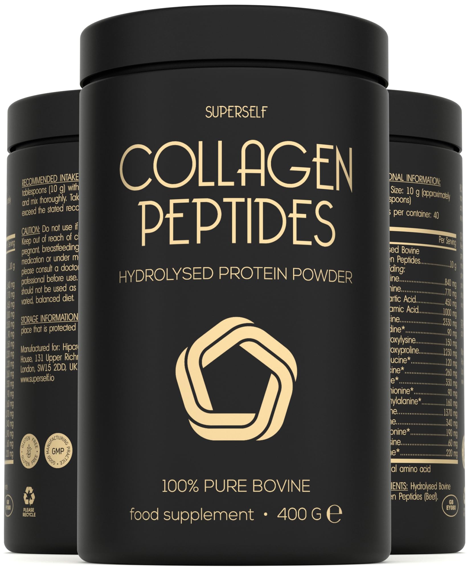 Premium Collagen Powder - Collagen Supplements for Women & Men - Pure Bovine Collagen Peptides 400g SuperSelf buy supplements canada