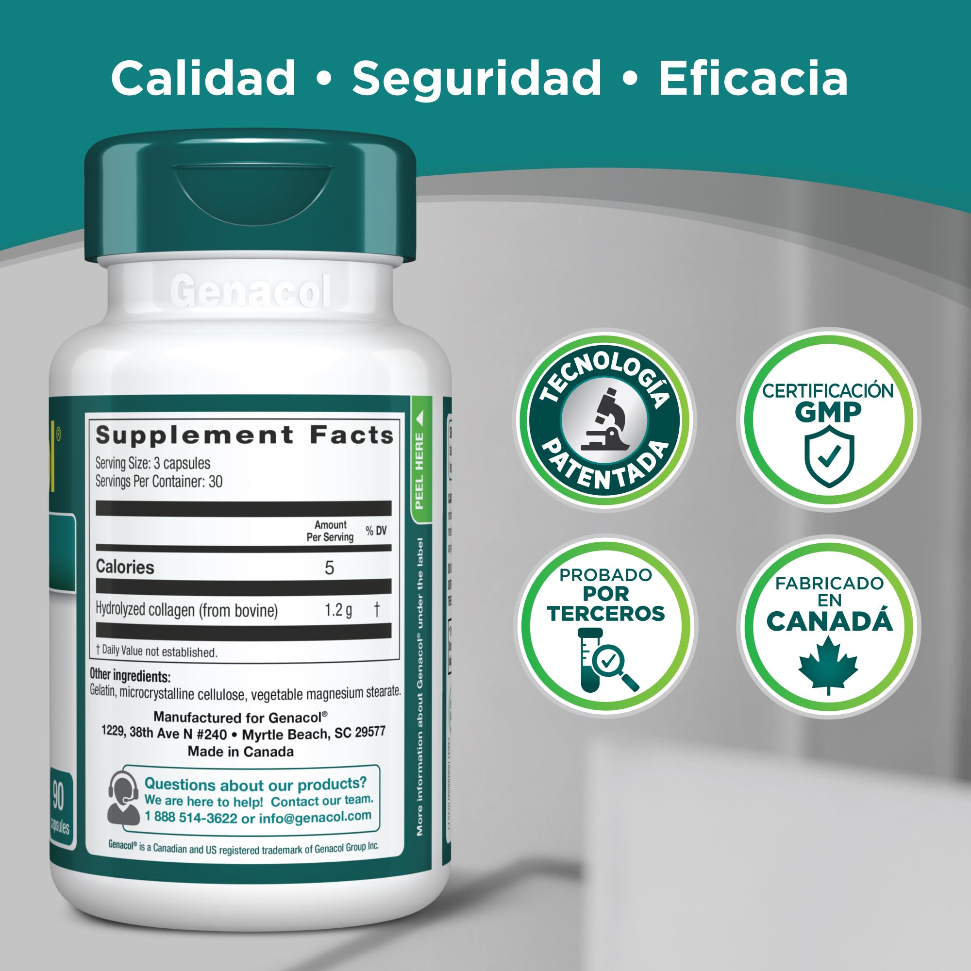 Collagen Peptides Joint Supplements for Men & Women by Genacol | Exclusive Hydrolyzed Collagen Pills | Helps Maintain Healthy Joints | Colageno Hidrolizado | Genacol Original 180 Capsules Genacol buy supplements canada