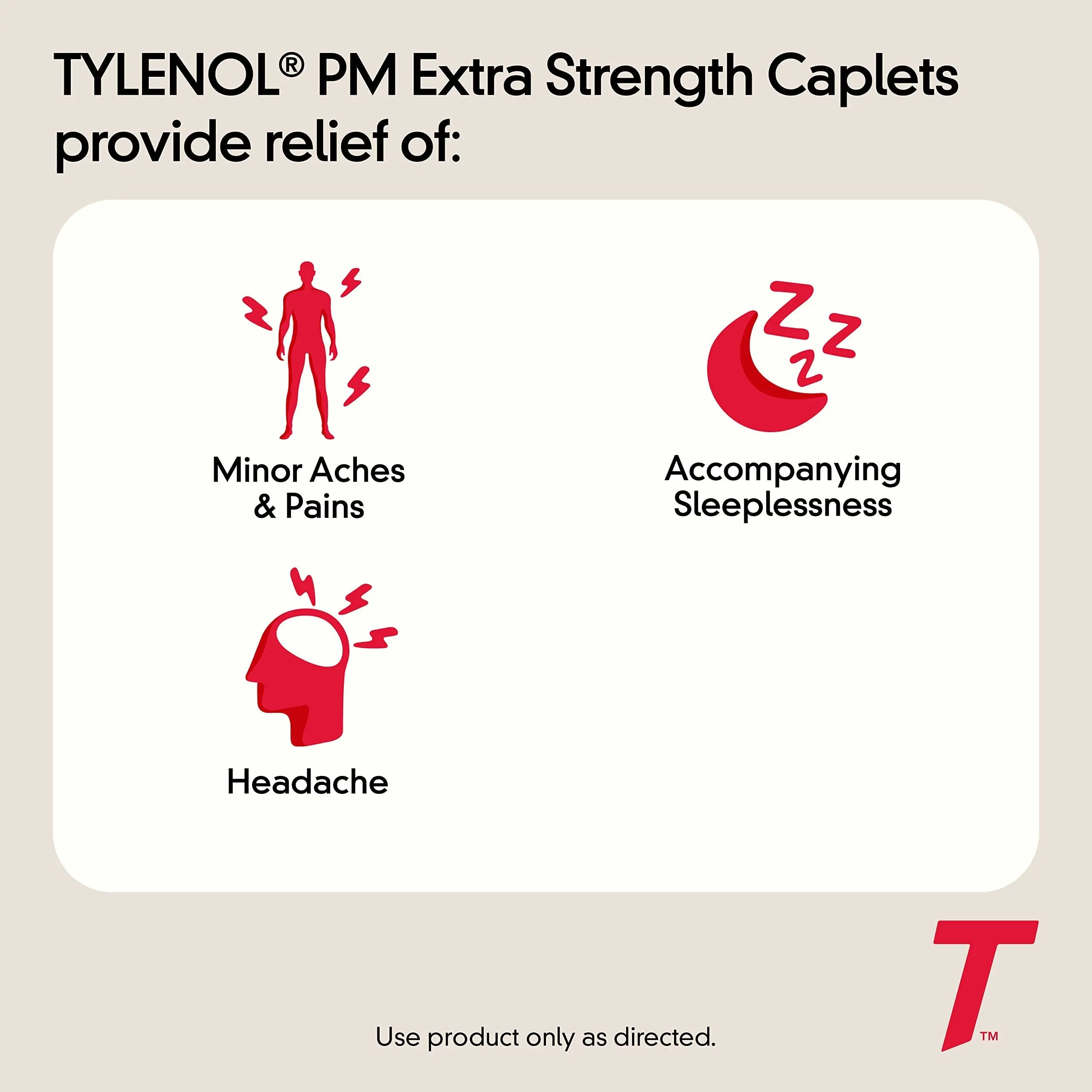 Tylenol PM Extra Strength Nighttime Pain Reliever & Sleep Aid Caplets, Fast, Strong Pain Relief, 500 mg Acetaminophen & 25 mg Diphenhydramine HCl, Non-Habit Forming Medicine for Aches & Cramps, 100 Ct Tylenol buy supplements canada