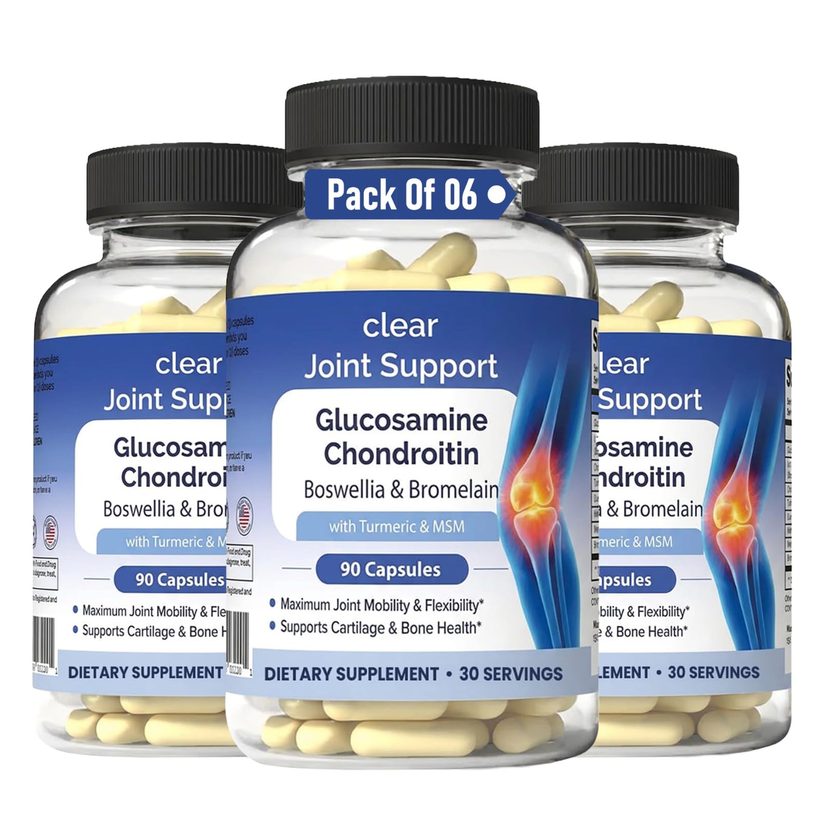 Glucosamine Chondroitin MSM with Turmeric & Boswellia 540 Capsules | 8-in-1 Joint Support Supplement for Flexibility & Mobility | Joint Supplement for Men & Women – Supports Back, Knees, Hips & Joints Clear Probiotics buy supplements canada
