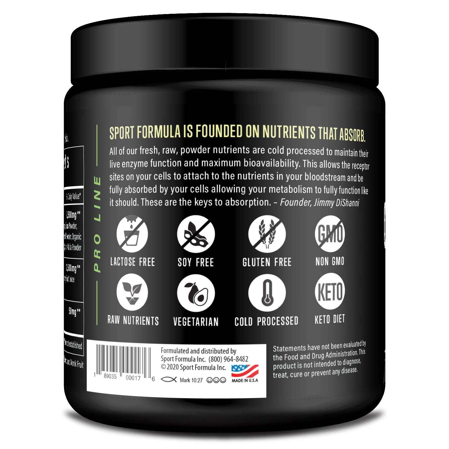 Sport Formula 99 Organic Greens Superfood Powder, Cold Pressed Vegan and Keto Powder, Non-GMO, Low Calorie Daily Green Juice Powder Sport Formula 99 buy supplements canada