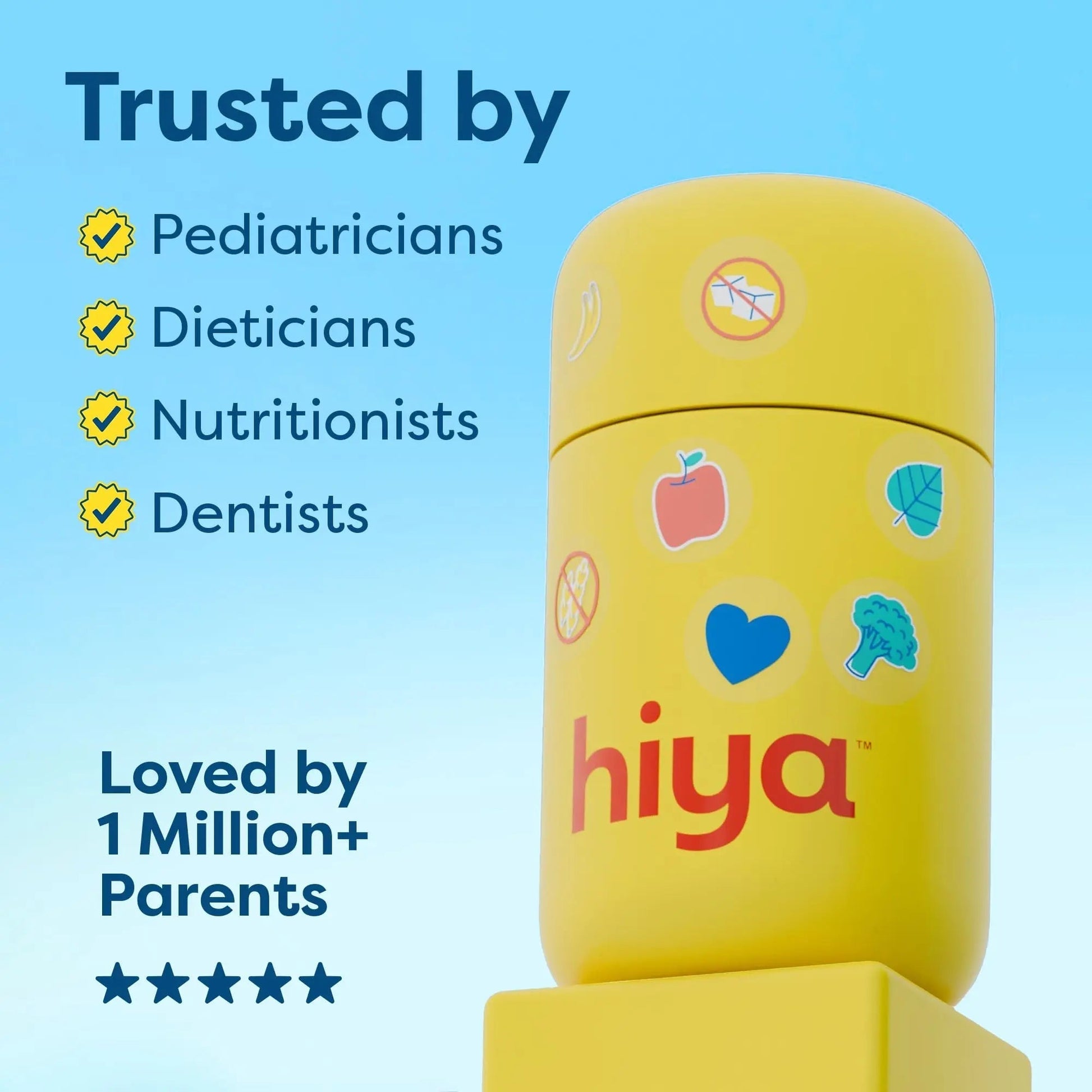 HIYA Kids Multivitamin Tablets – 15+ Essential Vitamins & Minerals with Fruits & Veggies for Ages 2+, Supports Growth HIYA buy supplements canada