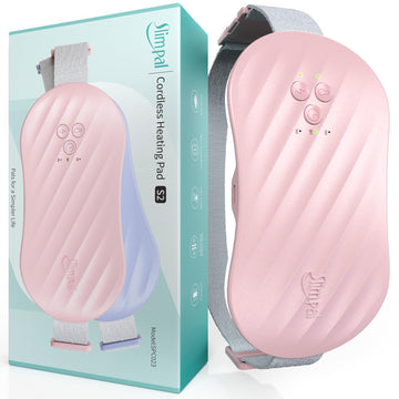 Slimpal AI Portable Heating Pad for Period Cramps, Smart AI Heat Chip, Electric Cordless Heating Belt for Back, Belly, Waist, Stomach, Menstrual Wearable Heating Pad Gifts for Girl Women Her Pink S2 Slimpal buy supplements canada