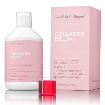 Swedish Collagen - 12500mg Collagen Deluxe 500ml I Hydrolyzed Marine Collagen Peptides (Type I & III) Swedish Collagen buy supplements canada
