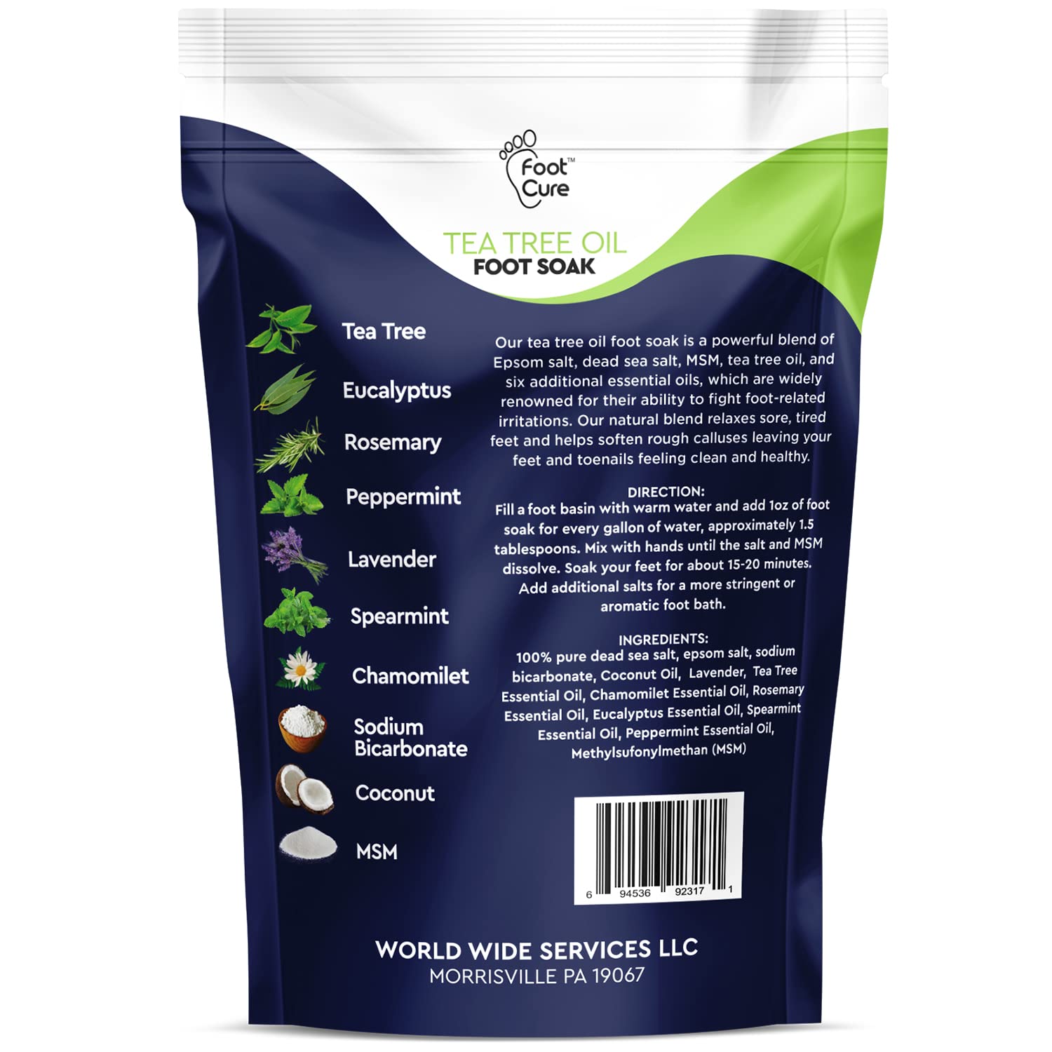 Tea Tree Oil Foot Soak with Epsom Salt - Best Toenail Fungus Treatment, Athletes FOOT CURE buy supplements canada