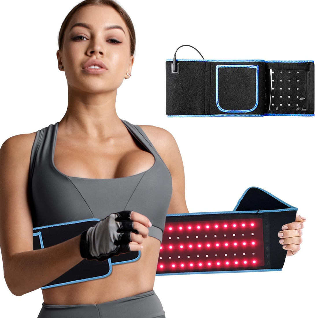 Red Light Infrared Therapy Belt: Pain Relief Device LED Red Light Therapy Lamp Near Body Large Pad Wrap ADVARAYS buy supplements canada