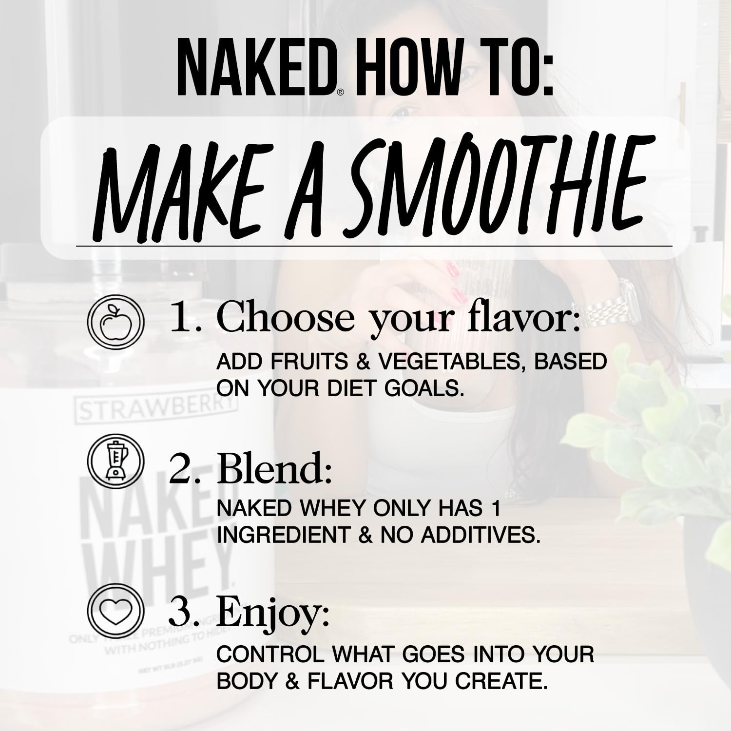 NAKED Whey 1Lb - Only 1 Ingredient, Grass Fed Whey Protein Powder, NSF Certified, Undenatured, No Gmos, No Soy, Gluten Free NAKED buy supplements canada