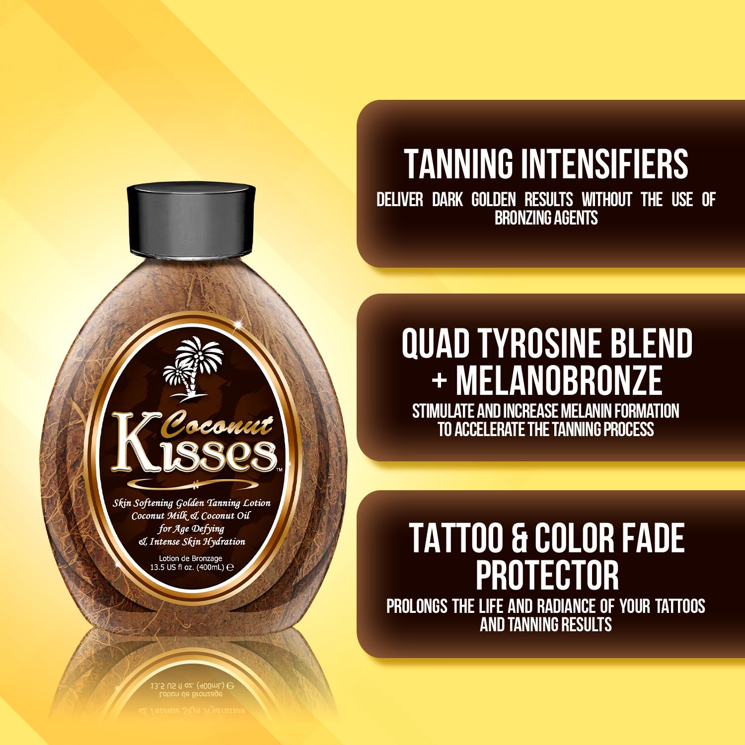 Ed Hardy Coconut Kisses Golden Tanning Lotion Cruelty Free, Gluten Free, Mineral Oil Free, DHA Free for All skin type, 13.5oz ED HARDY buy supplements canada