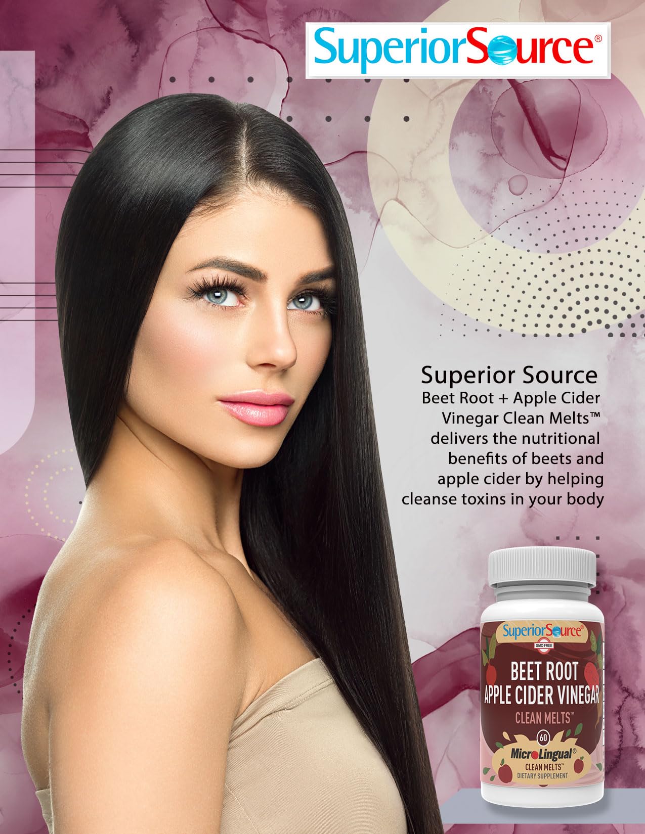 Superior Source Beet Root + Apple Cider Vinegar Clean Melts, 60 Instant Dissolving & Great Superior Source buy supplements canada
