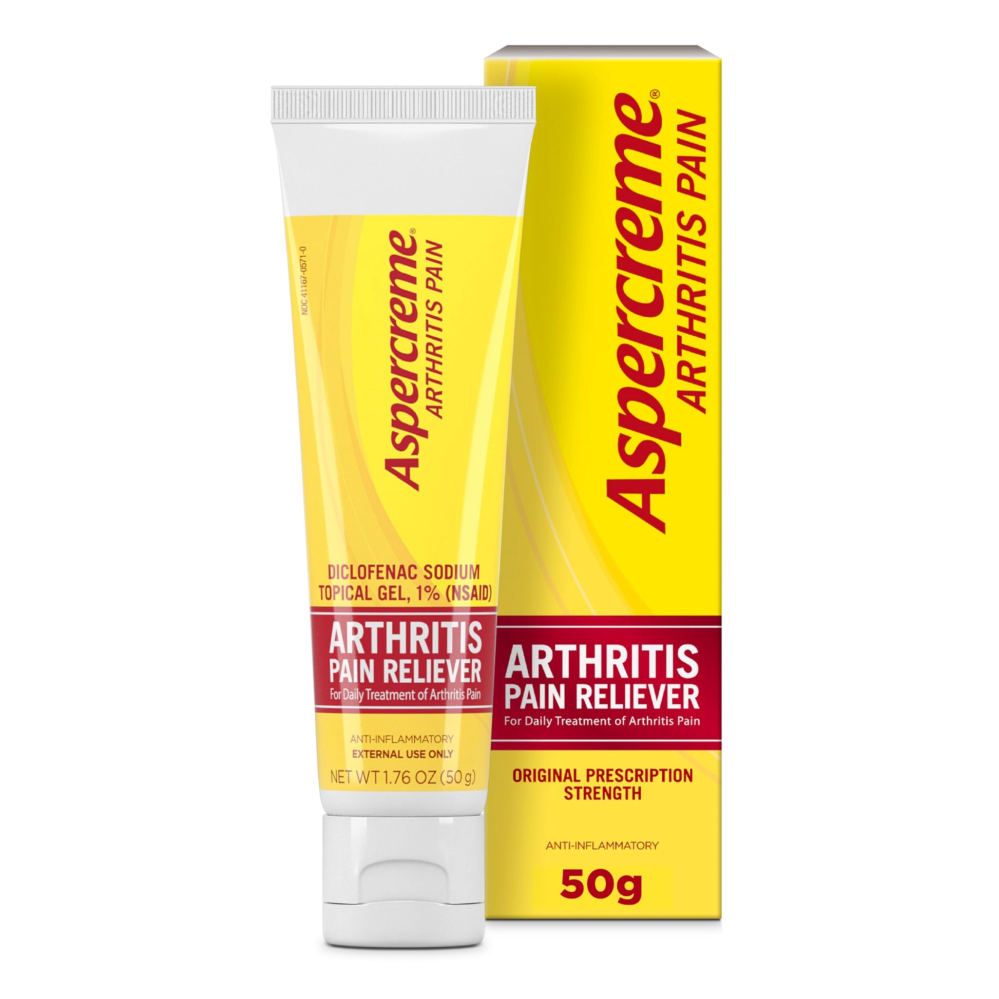 Aspercreme Arthritis Pain Relief Gel for Arthritis & Joint Pain, Non-steroidal Anti-inflammatory Topical Gel with Max-Strength Diclofenac Sodium, 50 g Aspercreme buy supplements canada