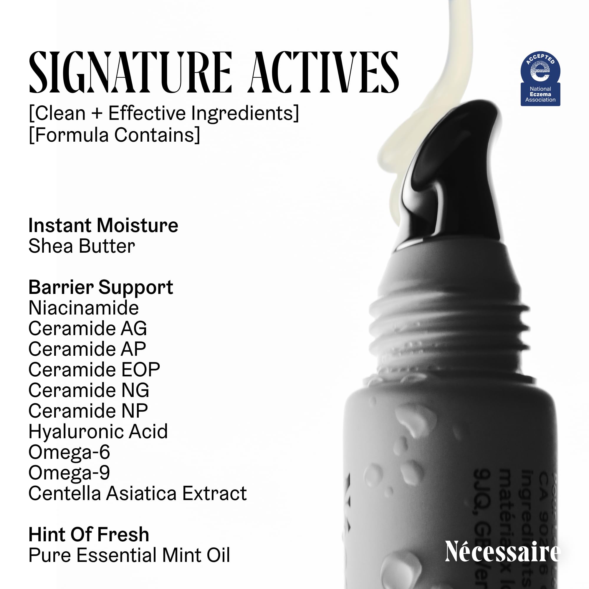 Nécessaire The Lip Balm | Hydrating Hyaluronic Acid Lip Balm for Women and Men, Mint Oil with Niacinamide + Essential Ceramides Nécessaire buy supplements canada