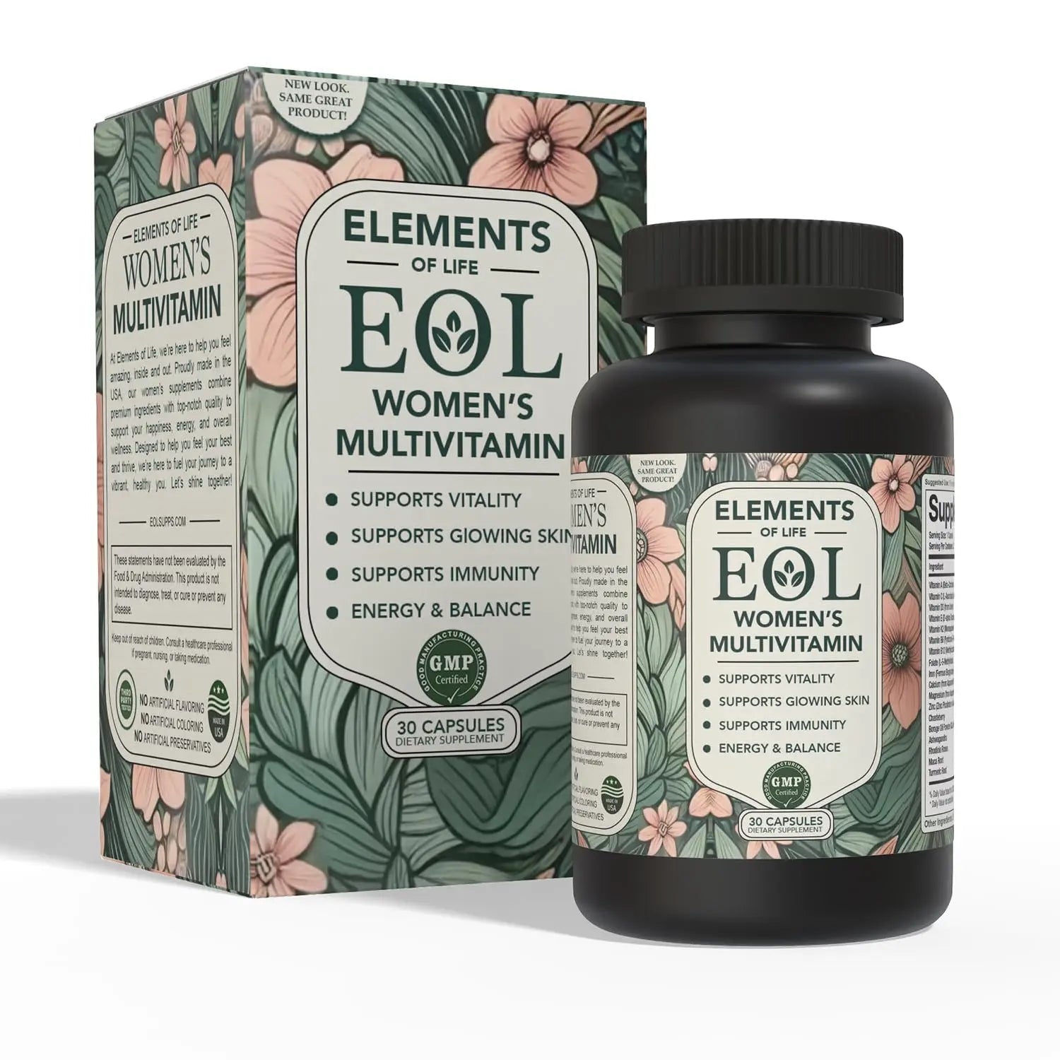 Elements of Life Multivitamin for Women – Daily Women’s Vitamins with MethyFolate, Organic Ingredients & Natural Supplements for Energy Elements of LIfe buy supplements canada