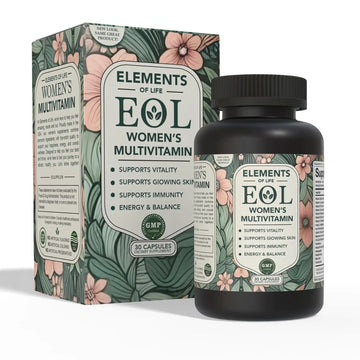 Elements of Life Multivitamin for Women – Daily Women’s Vitamins with MethyFolate, Organic Ingredients & Natural Supplements for Energy Elements of LIfe buy supplements canada