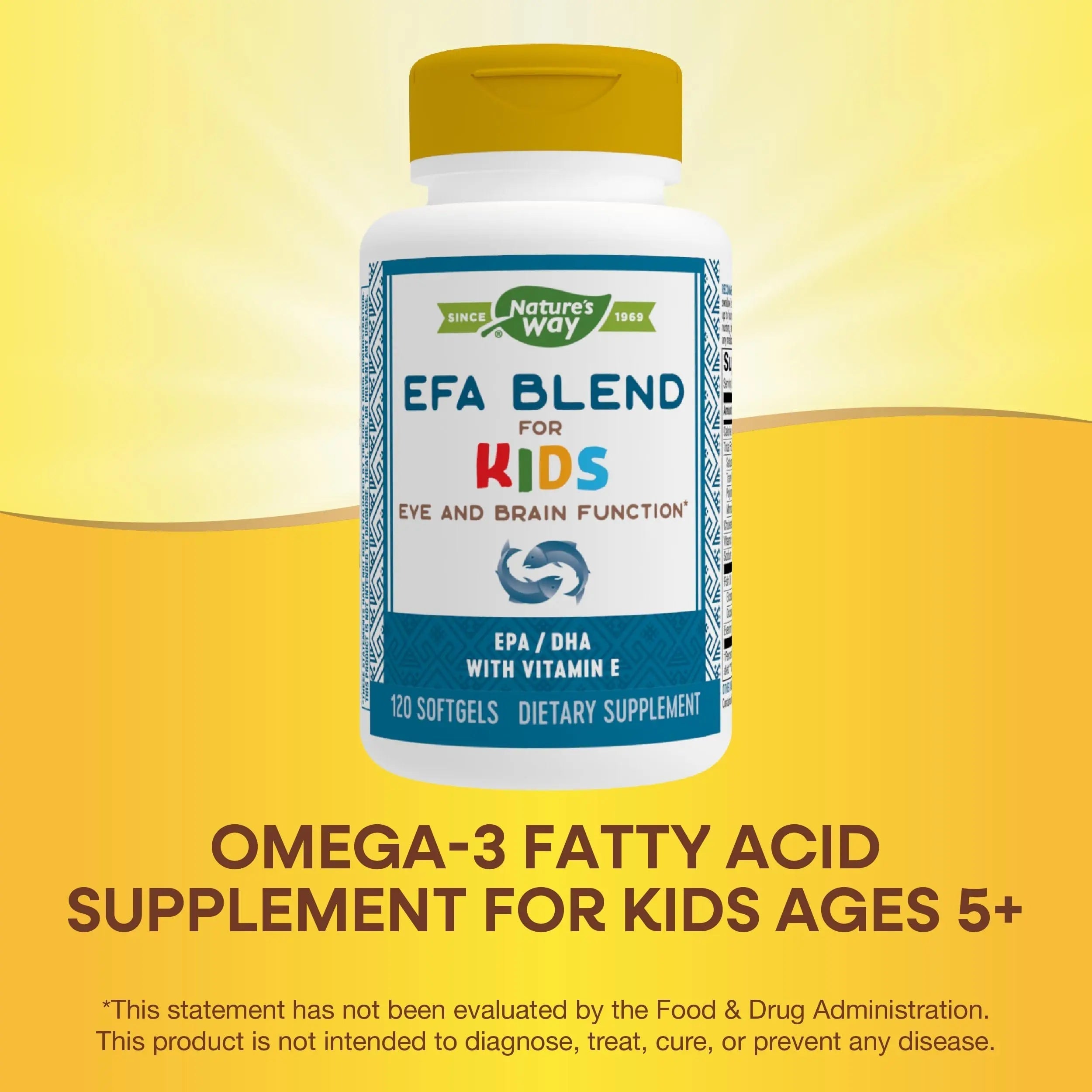 Nature's Way EFA Blend for Kids with vitamin E, Supports Eye and Brain Function*, 120 Softgels Nature's Way buy supplements canada