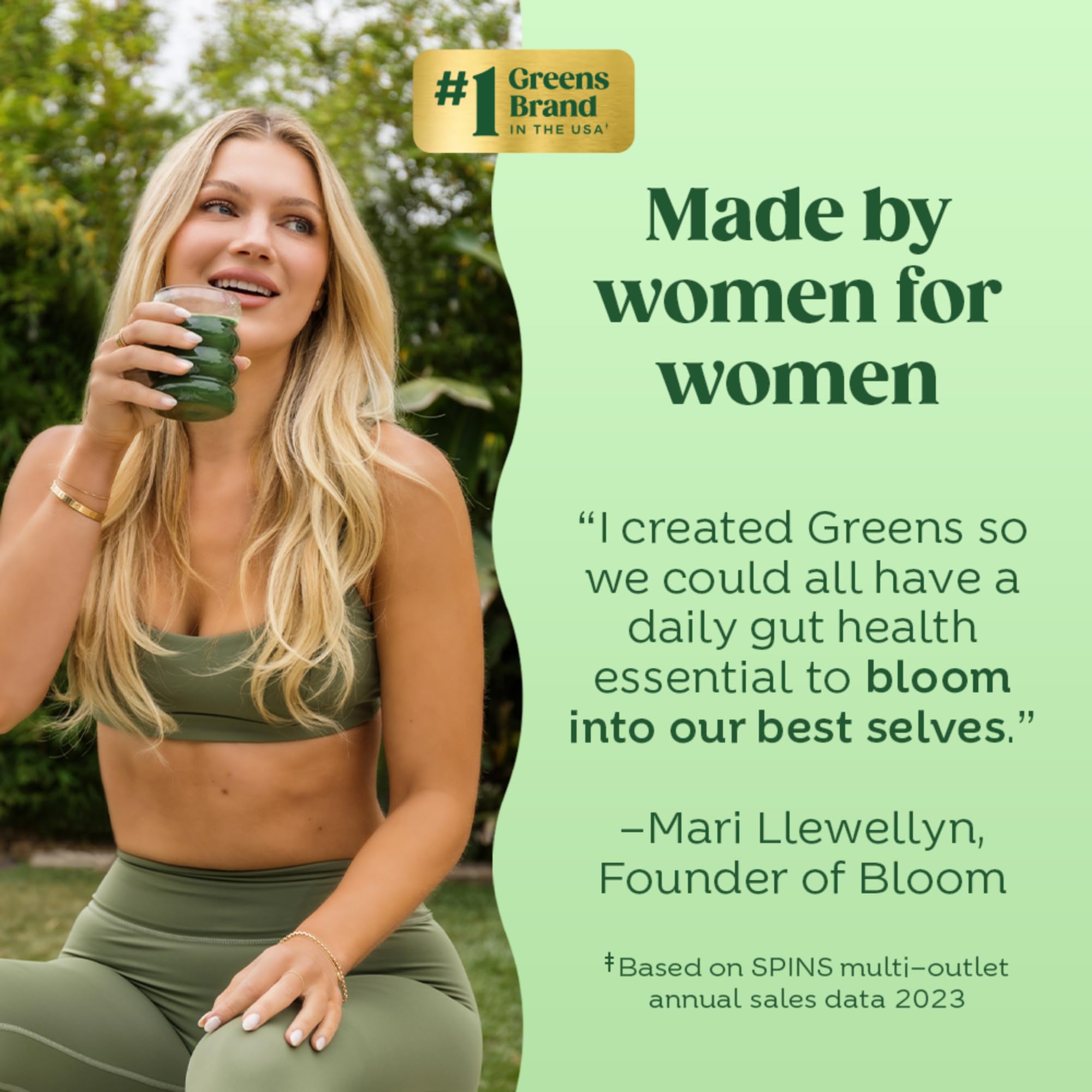 Bloom Nutrition Super Greens Powder Smoothie Mix, 15 Stick Packs - Probiotics Bloom Nutrition buy supplements canada