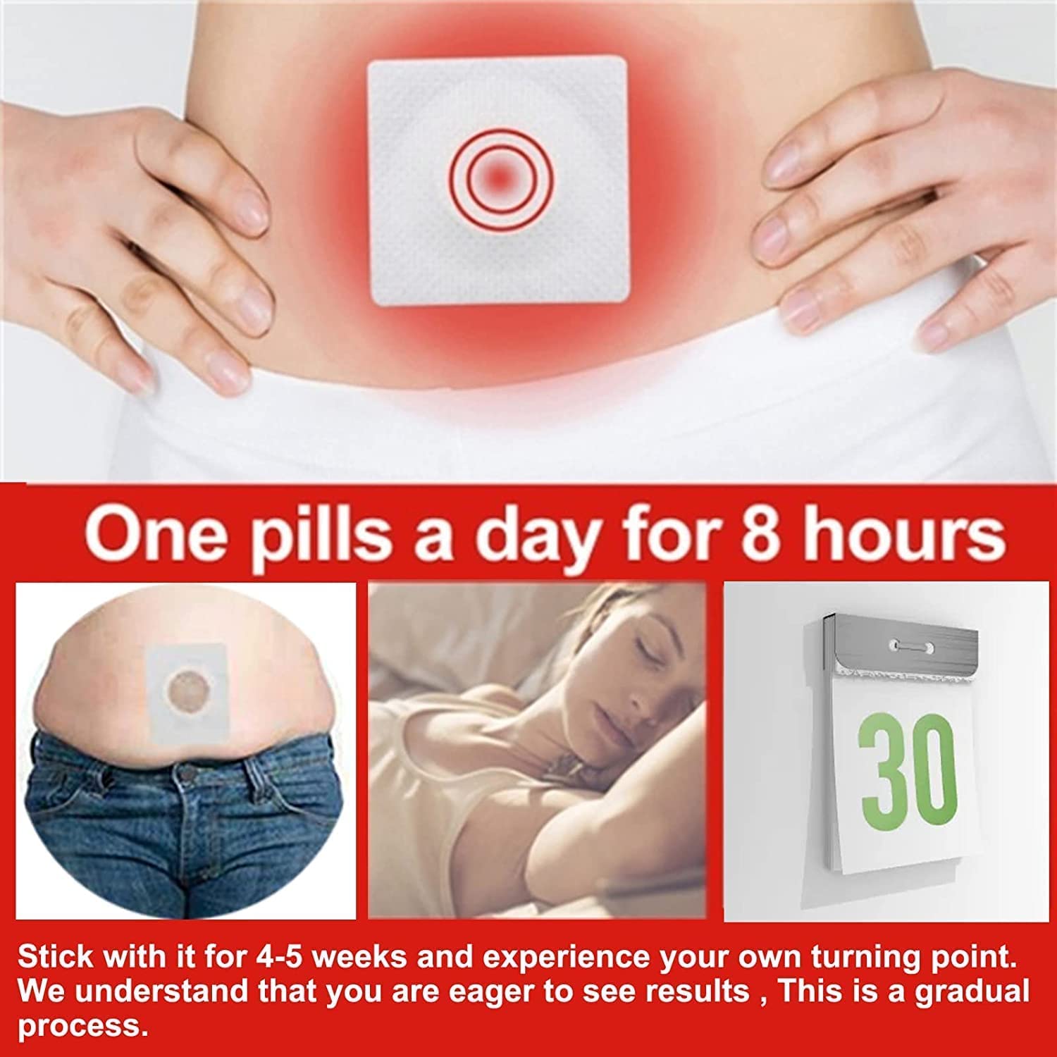 Hairline Mugwort Belly Button Patch, Natural Mugwort Essence Patch, Moxibustion Patch Hairline buy supplements canada