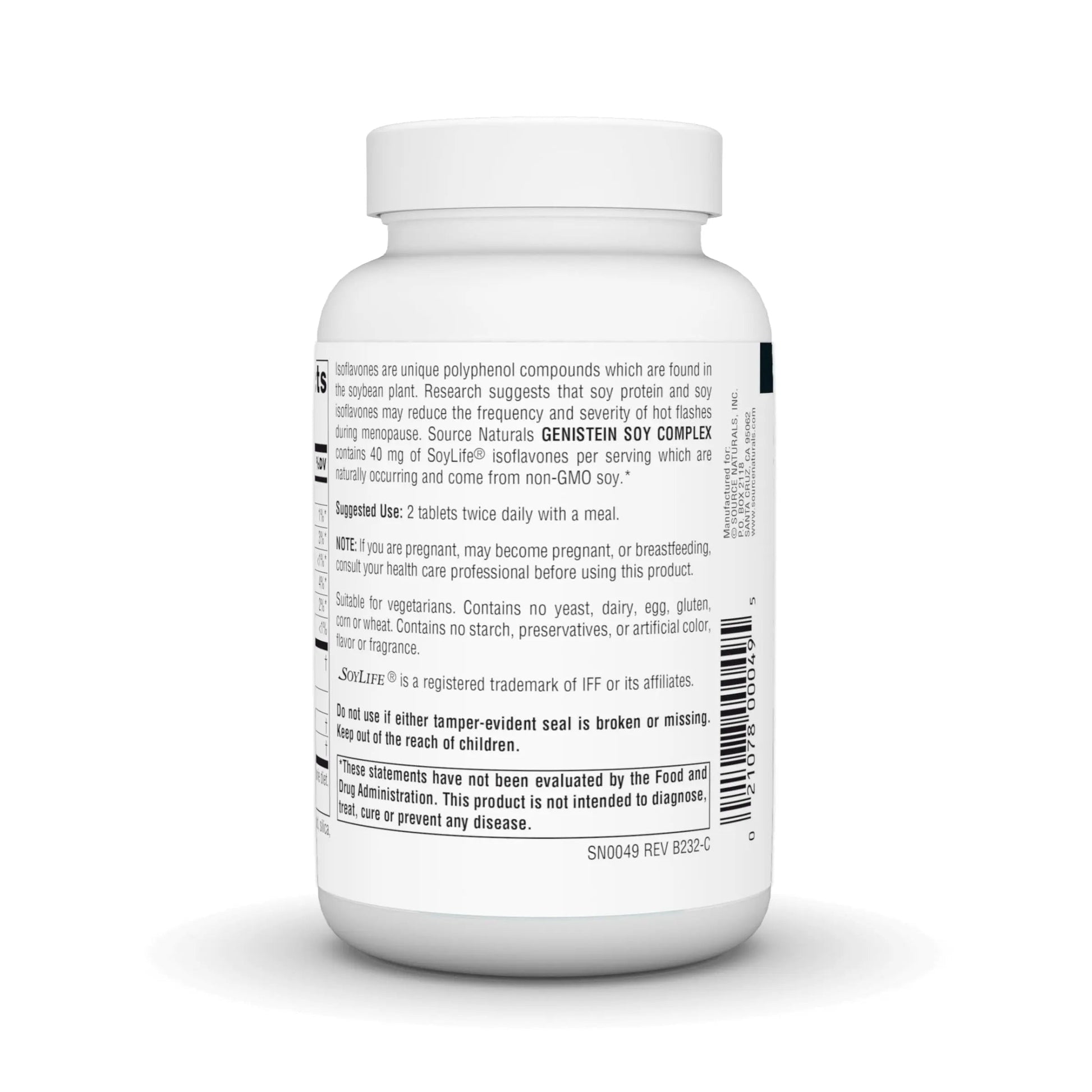 Source Naturals Genistein Soy Complex, 40 mg of SoyLife* - 40 mg, 60 Tablets Source Naturals buy supplements canada