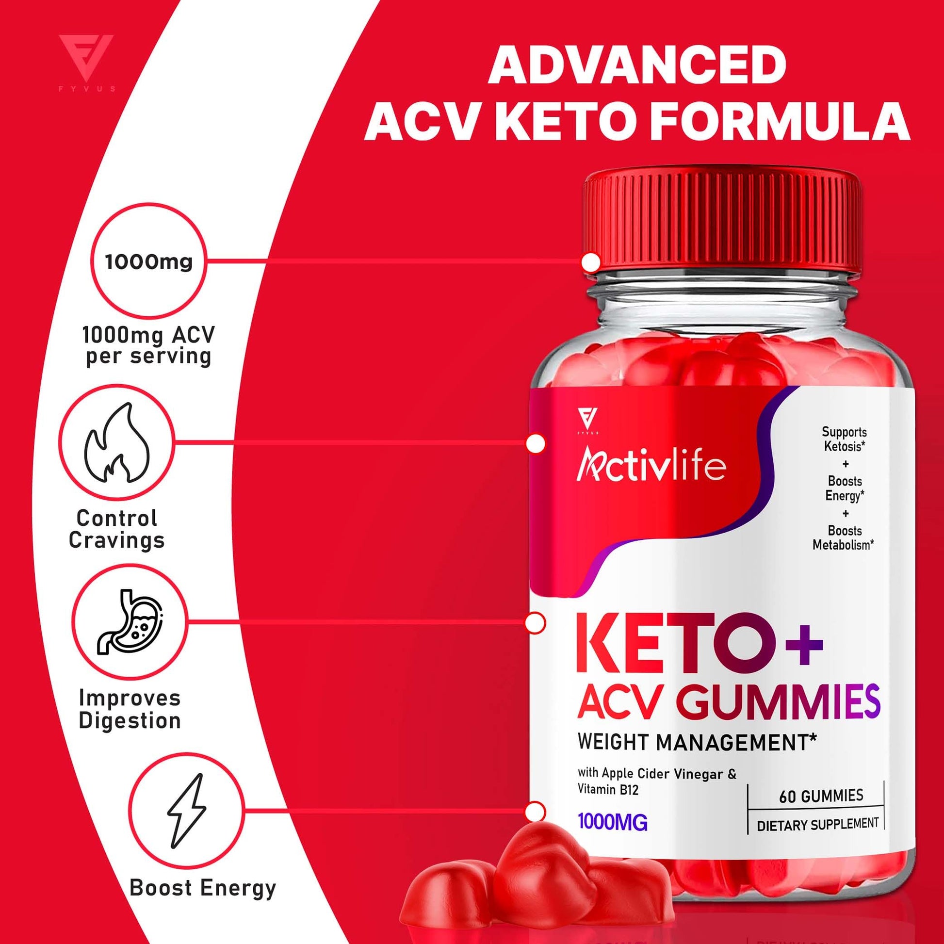 (2 Pack) Activlife Keto ACV Gummies Activelife Keto Advanced, Active Life Keto Fyvus buy supplements canada