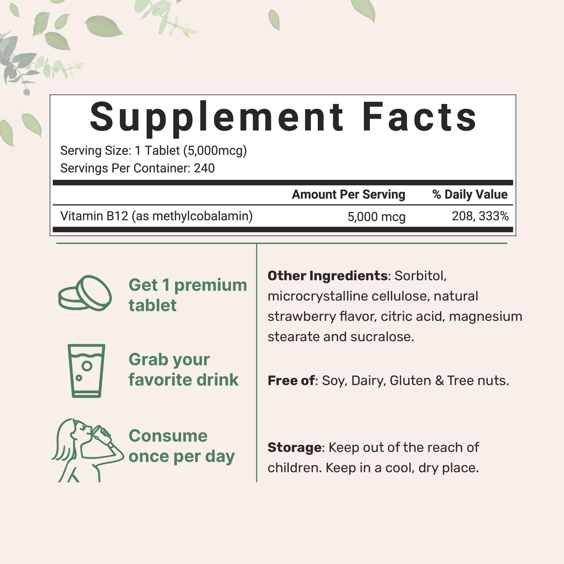 Micro Ingredients Vitamin B12 5000mcg | Methyl B12 Active Form – 240 Chewable Micro Ingredients buy supplements canada