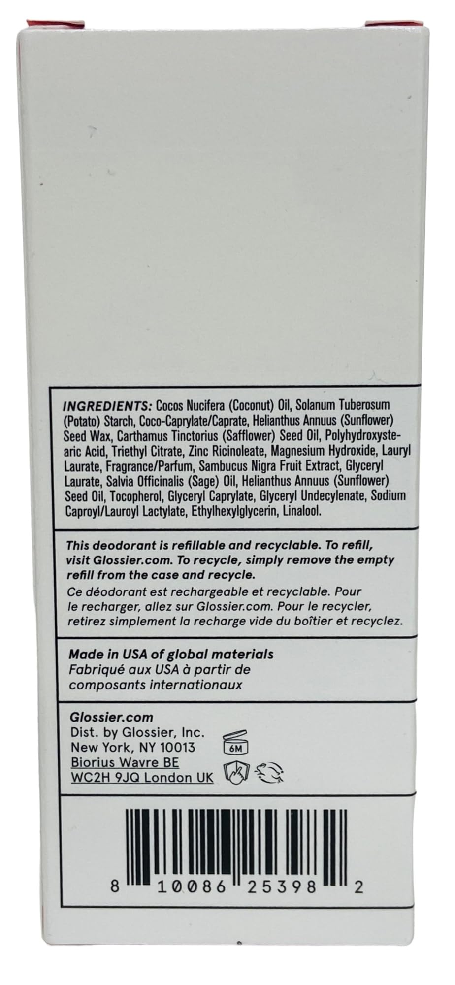 Glossier - Deodorant Refill Stick - Recharge Stick - You 2.2 oz / 65g Glossier buy supplements canada