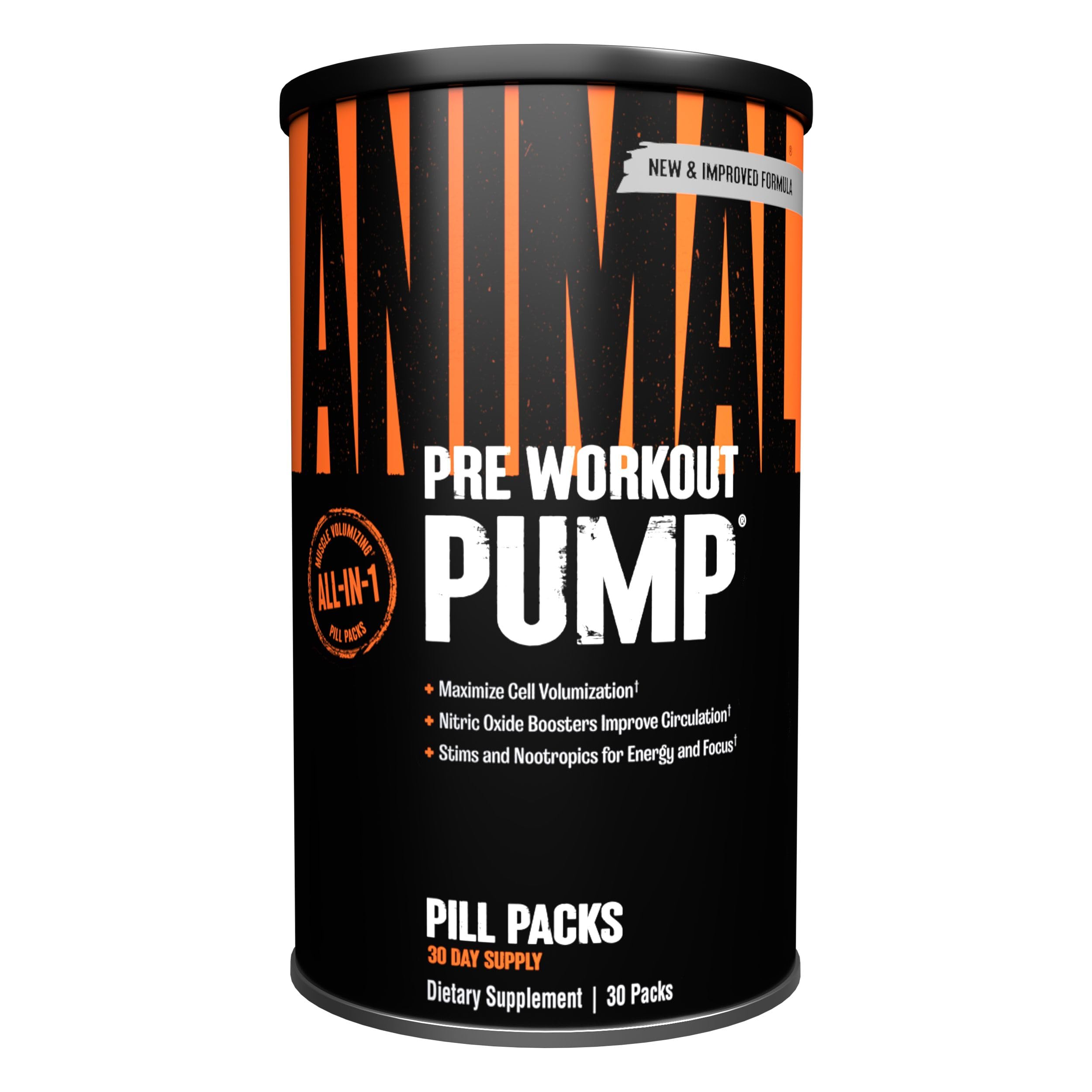 Animal Pump Pre-Workout Supplement – for Energy, Focus and Muscle Volumizing, with Nitric Oxide Boosters Including Stims and Nootropics, Creatine, Animal buy supplements canada
