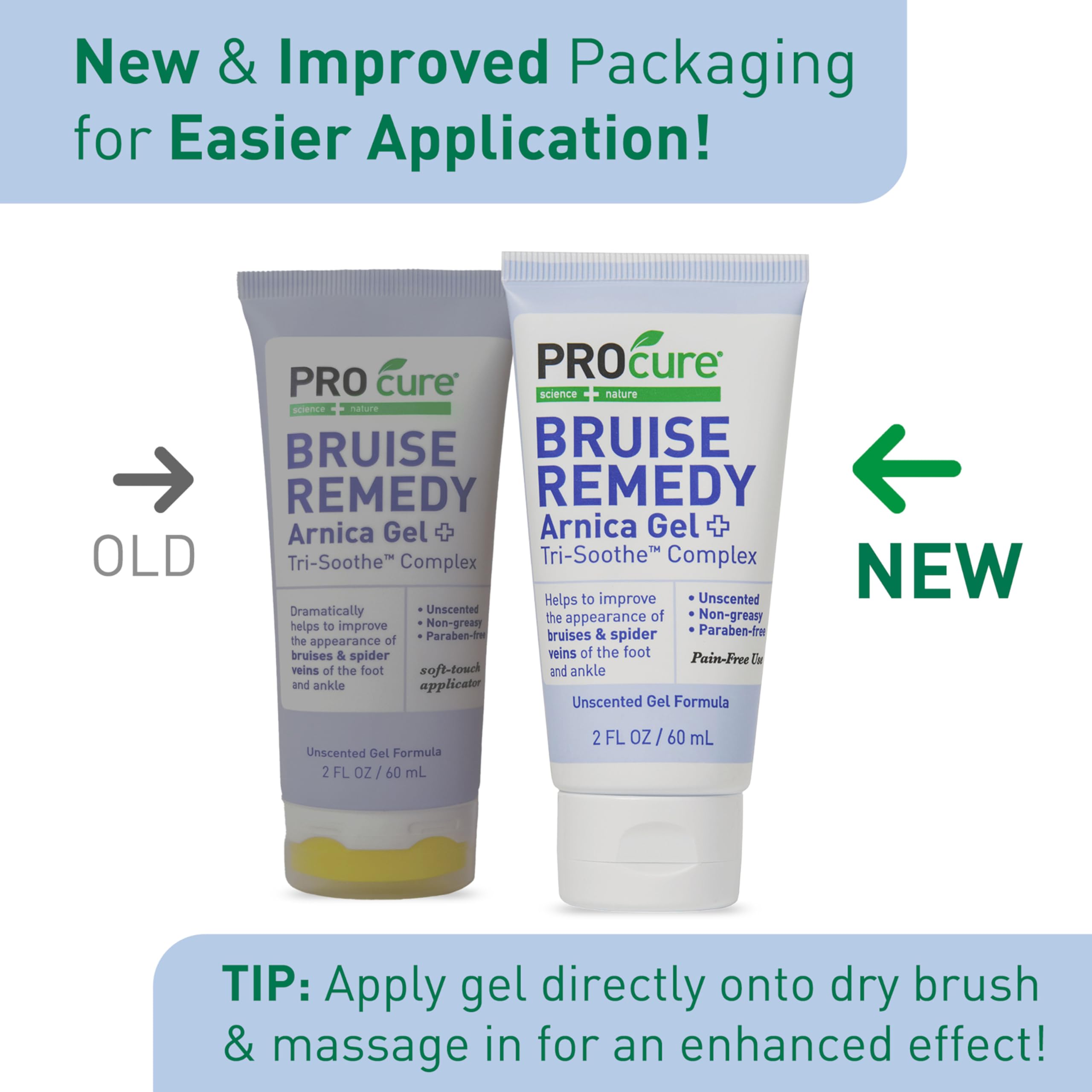 PROcure Arnica & MSM Bruise Remedy Gel – Paraben-Free, Unscented Arnica Montana Gel for Bruising, Spider Veins & Skin Discoloration – 2 Pack PROcure buy supplements canada