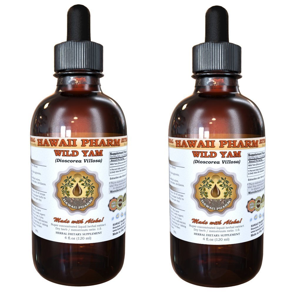 Wild Yam Liquid Extract, Wild Yam (Dioscorea Villosa) Tincture 2x2 oz HawaiiPharm buy supplements canada
