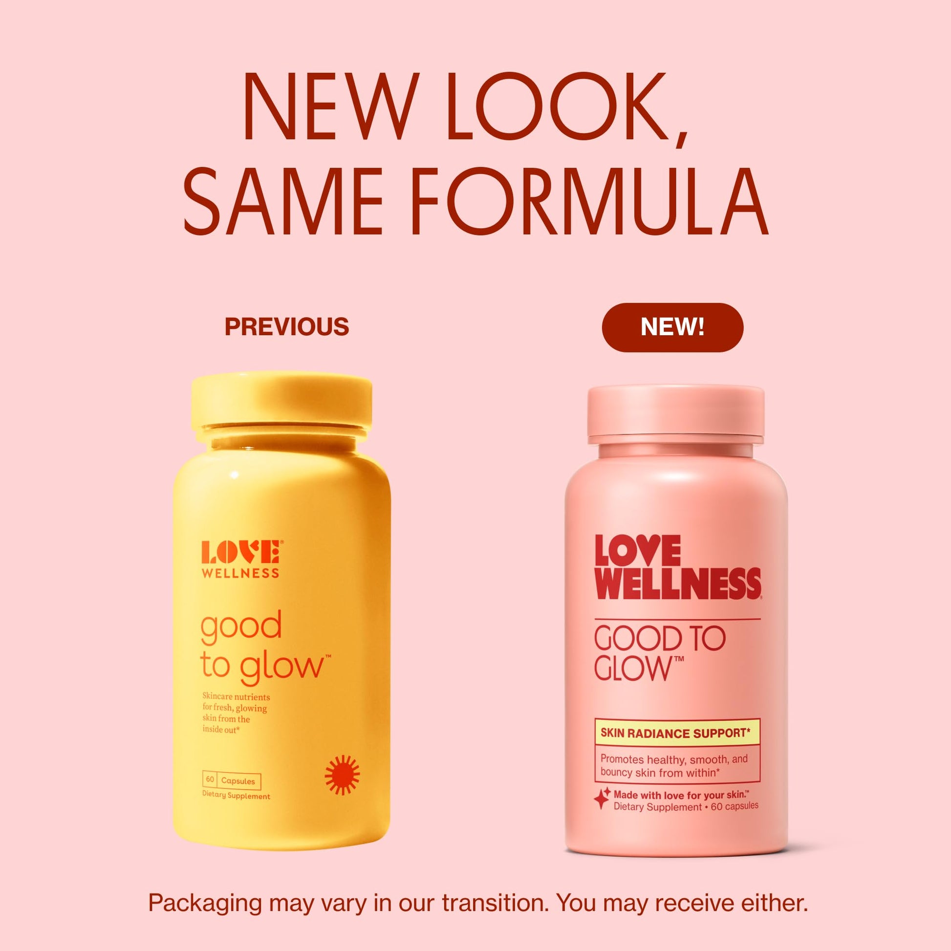 Love Wellness Good to Glow | Collagen Supplement with Biotin, Vitamin C, E, Ashwagandha & Zinc | Promotes Smooth, Glowing & Clear Skin | Enhances Smoothness & Promotes Healthy Skin | 60 Count Love Wellness buy supplements canada